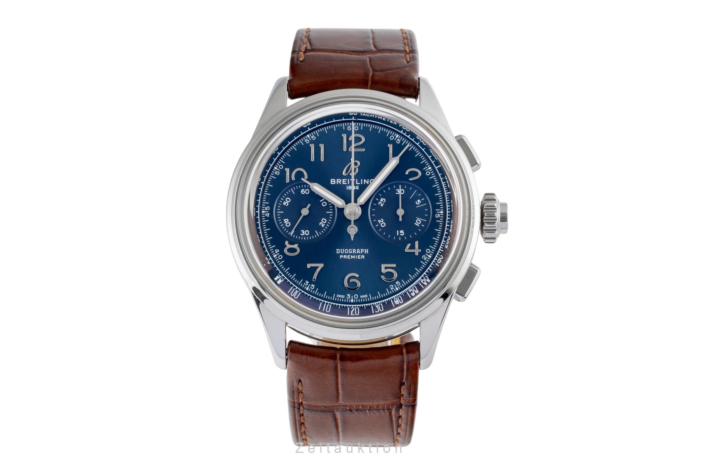Breitling Premier chronograph steel manual winding men's watch AB1510 LP: 10650EUR  [2503901]