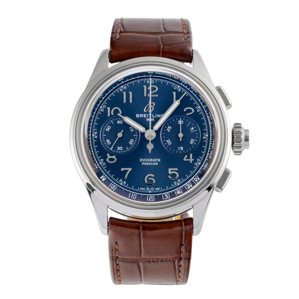 Breitling Premier chronograph steel manual winding men's watch AB1510 LP: 10650EUR  [2503901]