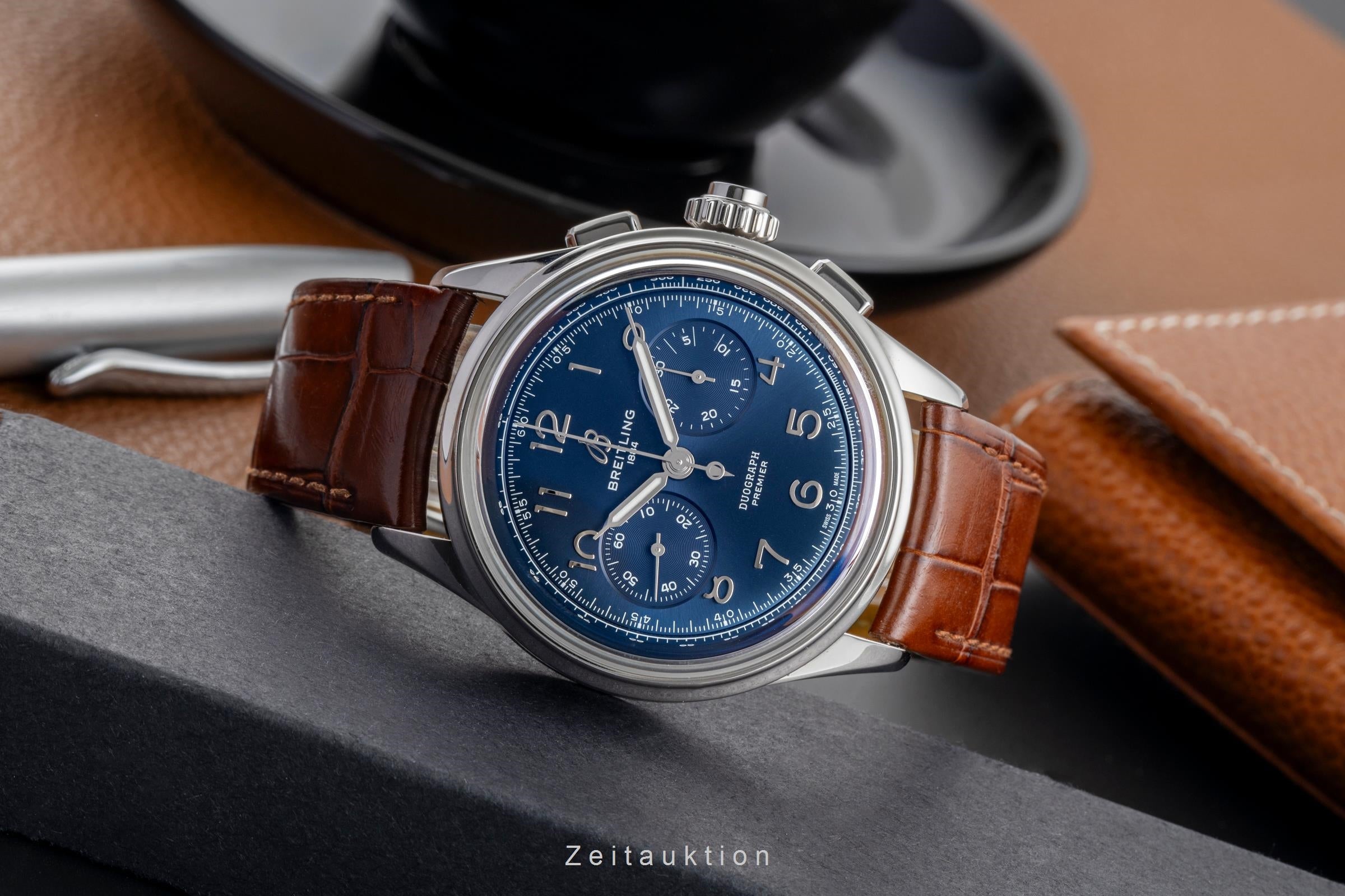 Breitling Premier chronograph steel manual winding men's watch AB1510 LP: 10650EUR  [2503901]