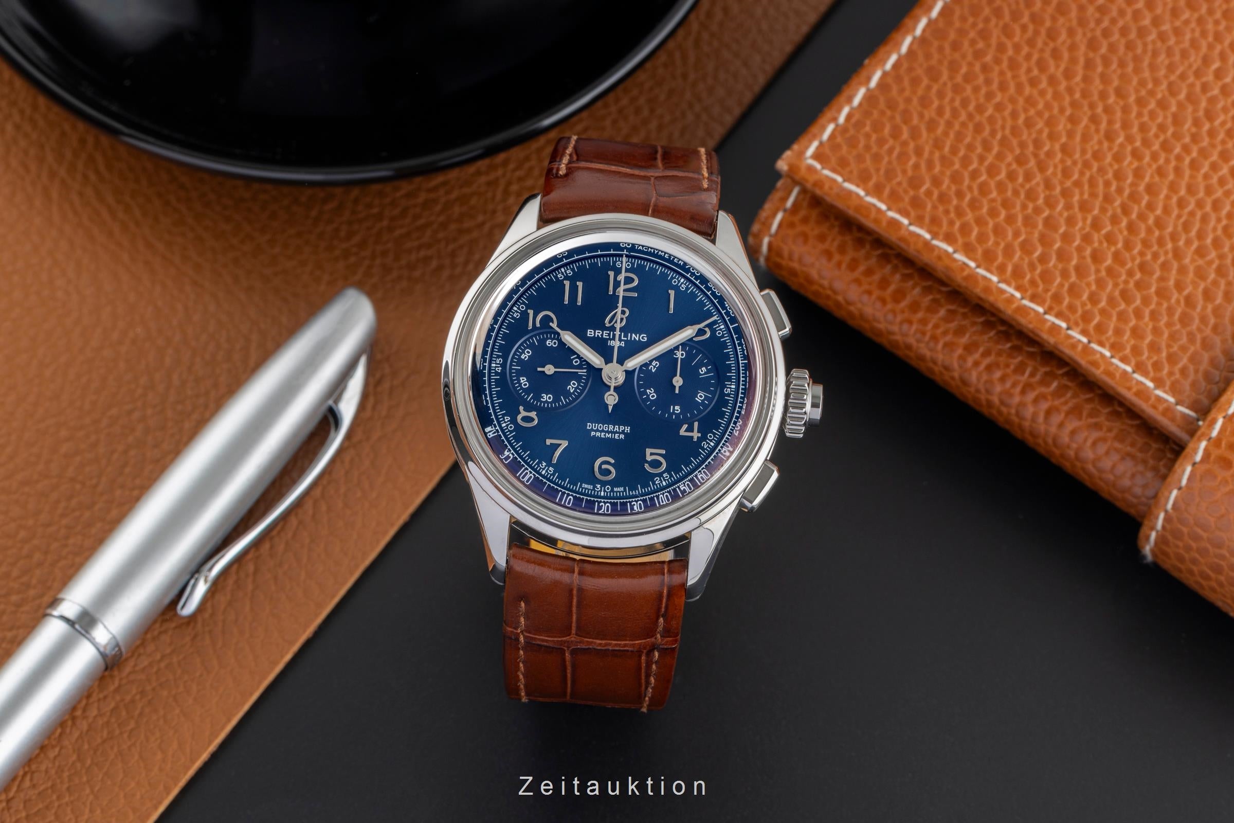 Breitling Premier chronograph steel manual winding men's watch AB1510 LP: 10650EUR  [2503901]