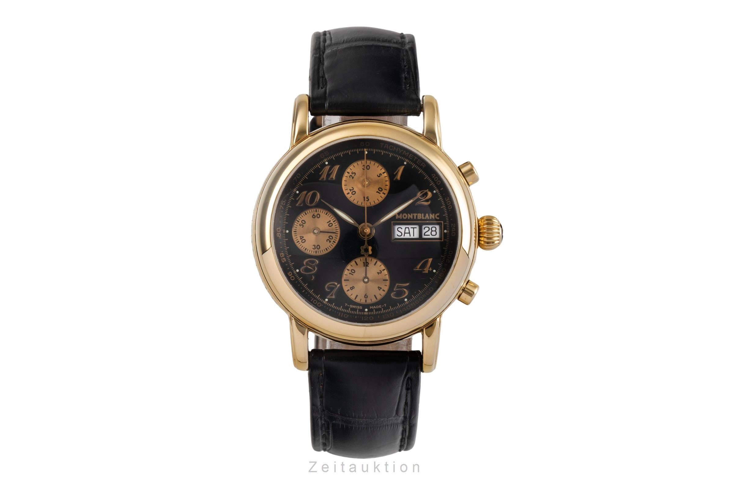 Montblanc Meisterstück chronograph 18 ct gold automatic Kal. MB