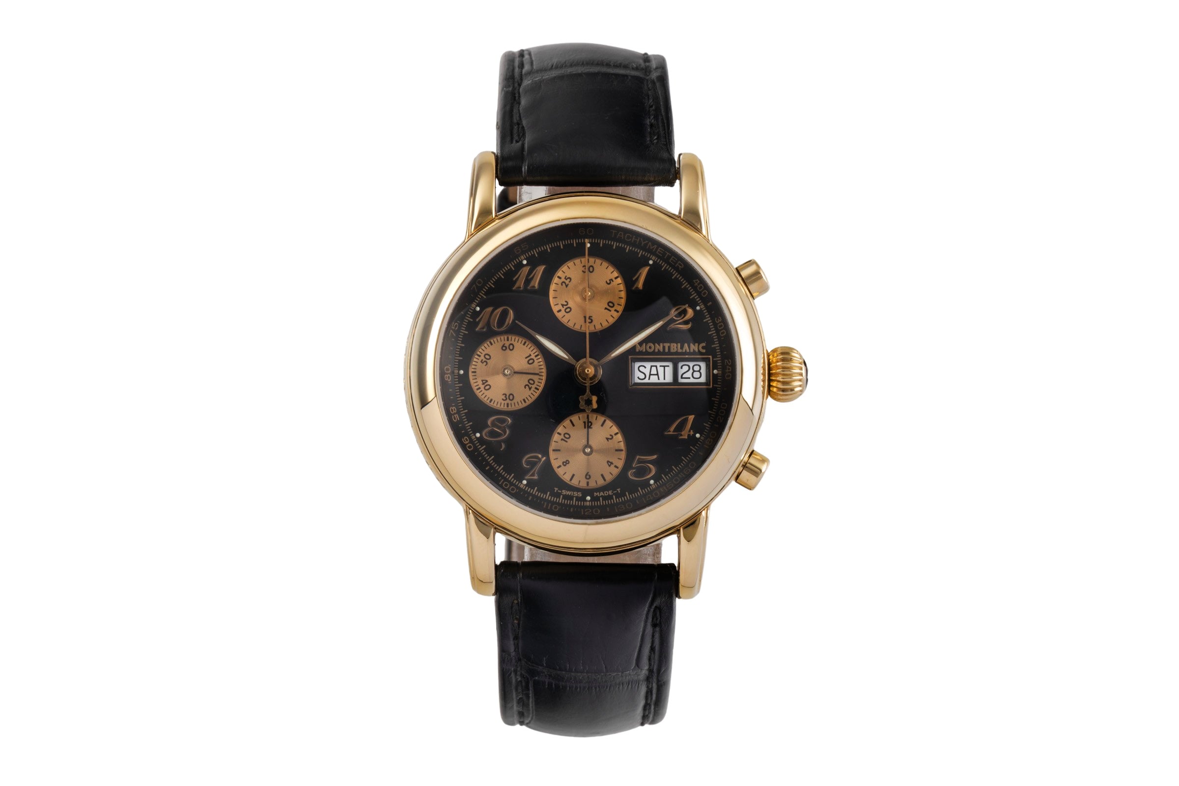 Montblanc Meisterstück chronograph 18 ct gold automatic Kal. MB