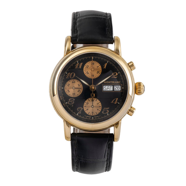 Montblanc Meisterstück cronógrafo oro de 18 quilates automático reloj para caballeros 7000  [2503902]