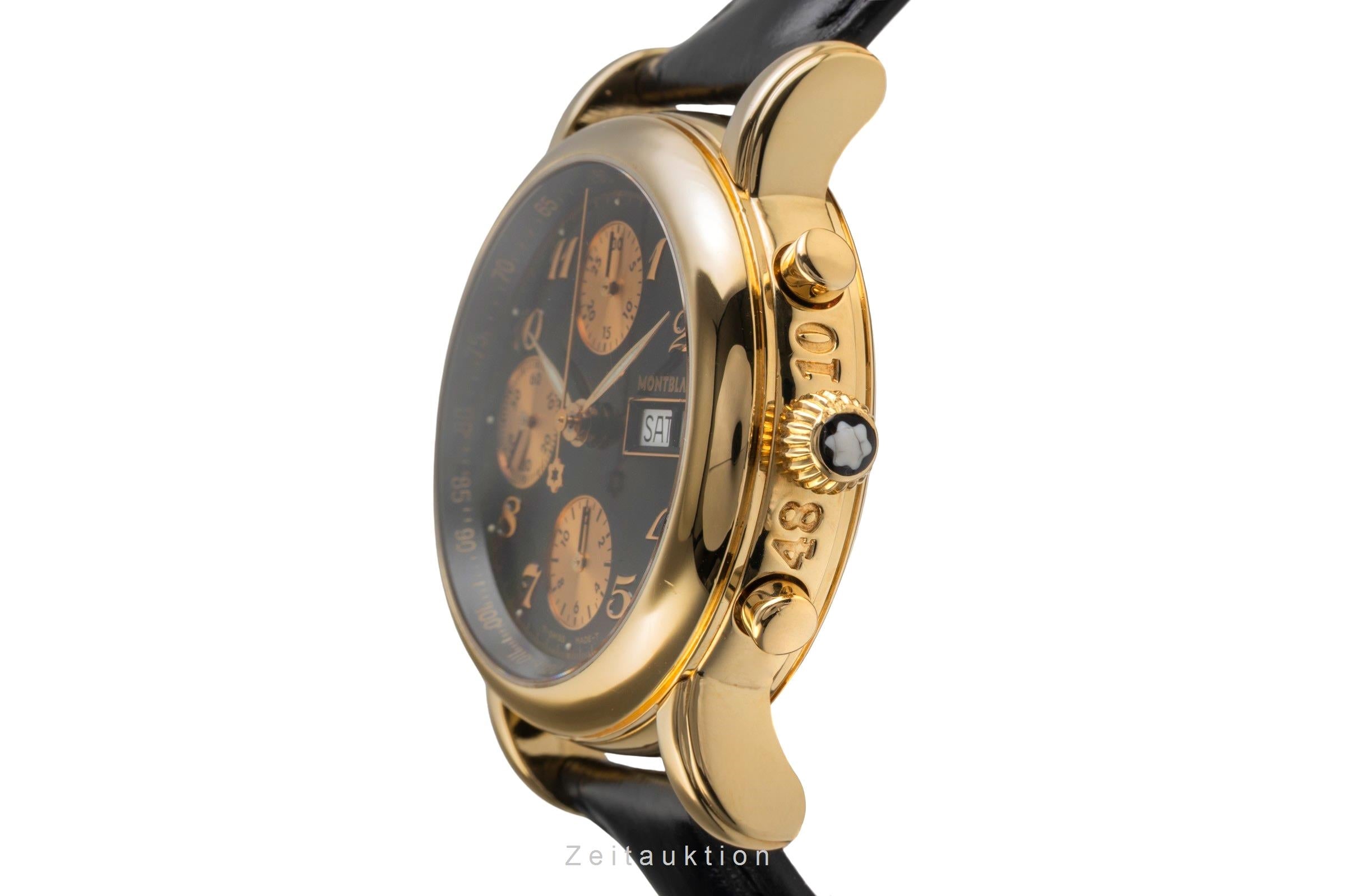 Montblanc Meisterstück cronógrafo oro de 18 quilates automático reloj para caballeros 7000  [2503902]