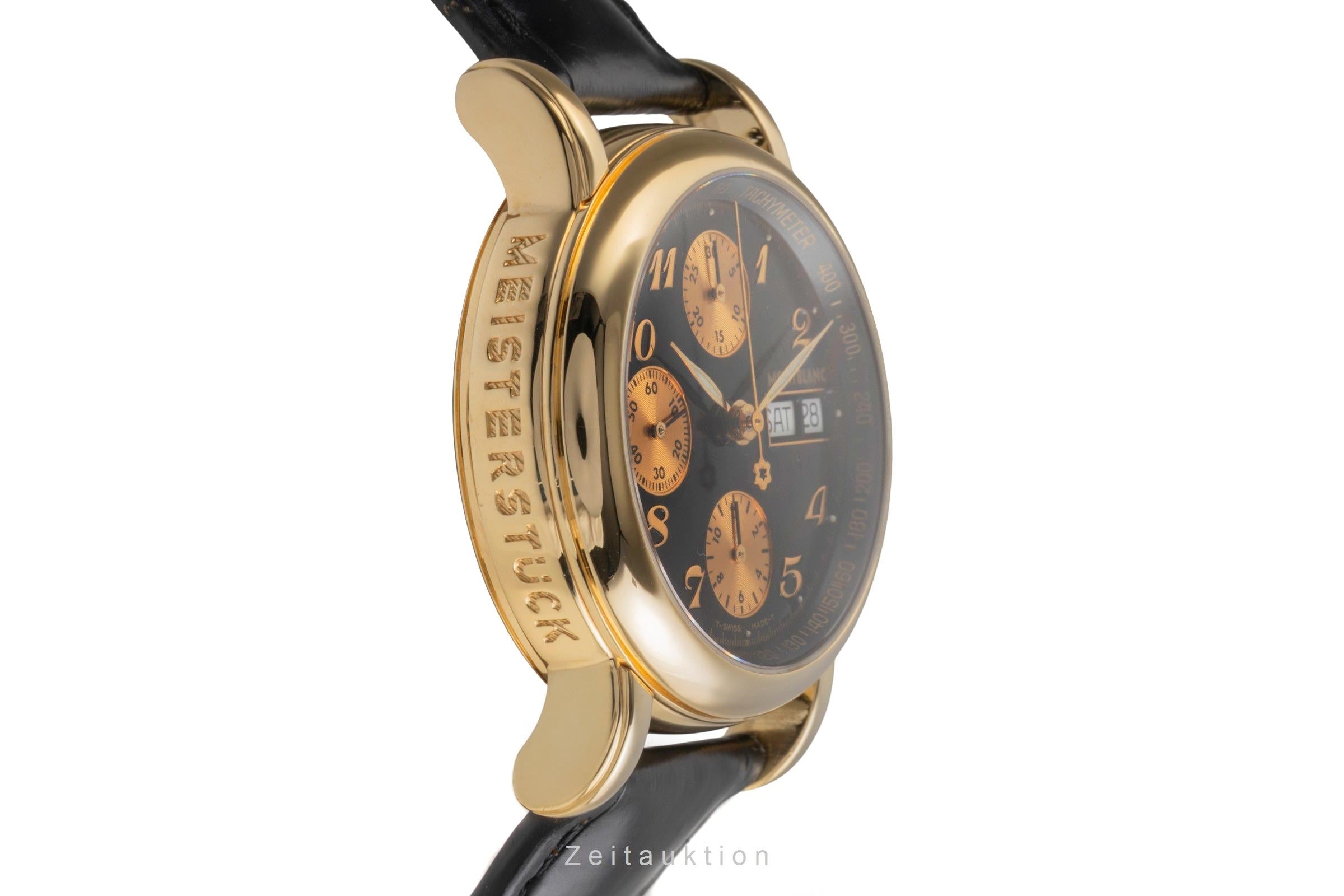 Montblanc Meisterstück chronograph 18 ct gold automatic Kal. MB
