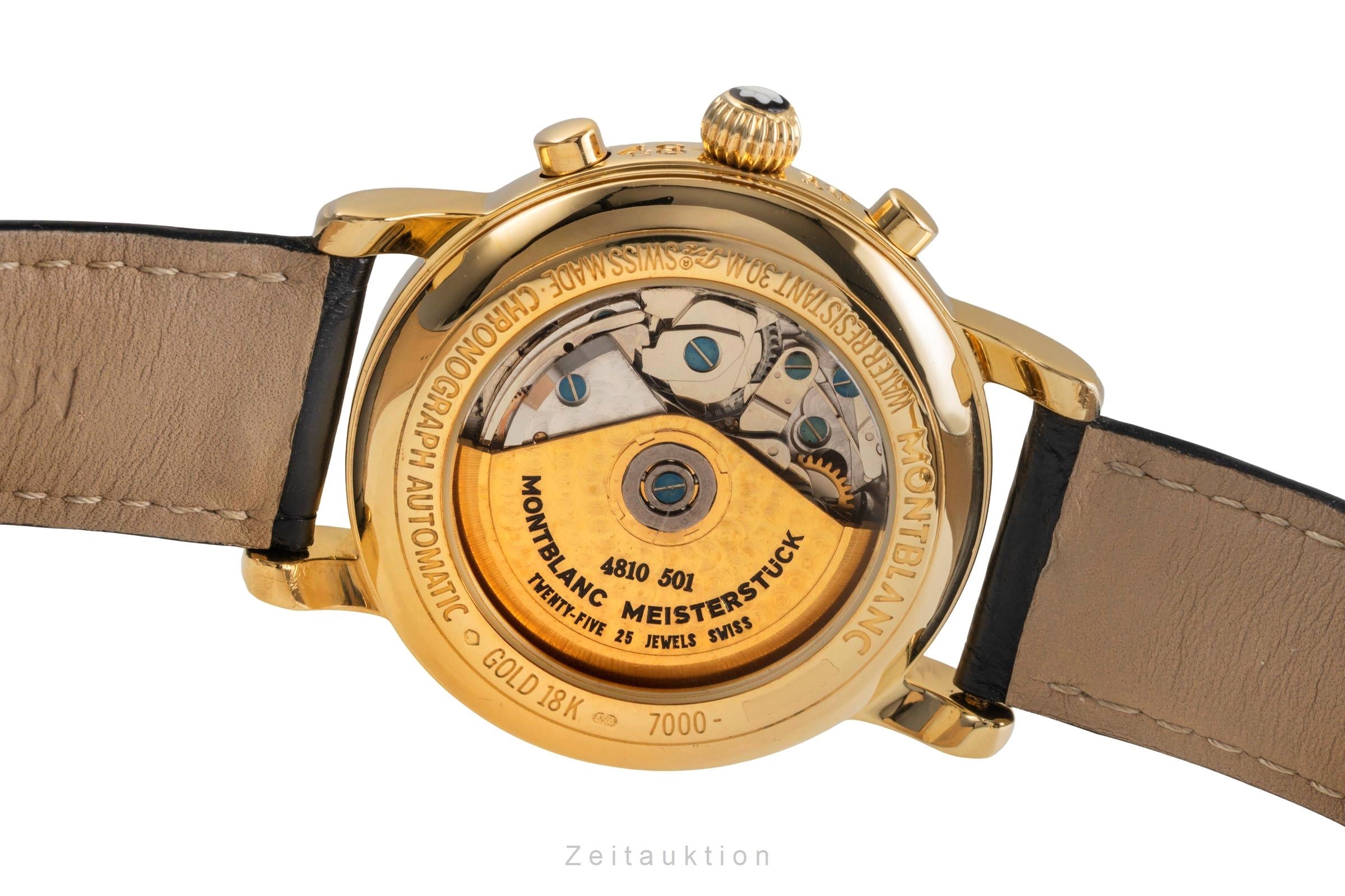 Montblanc Meisterstück chronograph 18 ct gold automatic Kal. MB