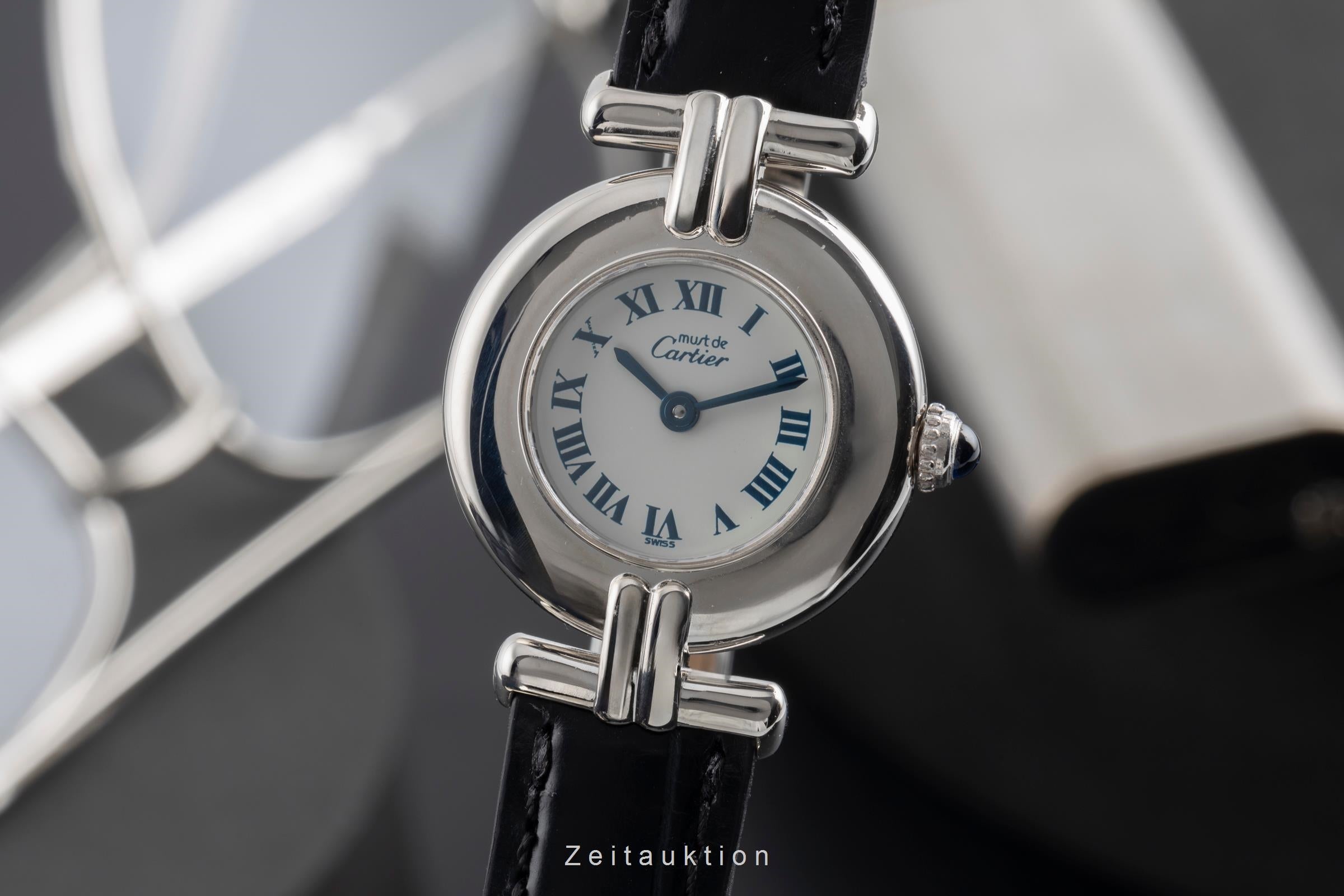 Cartier Colisée SM must de Cartier 925 Silber Quarz Damenuhr Ref W1001665 690002 [2503910]