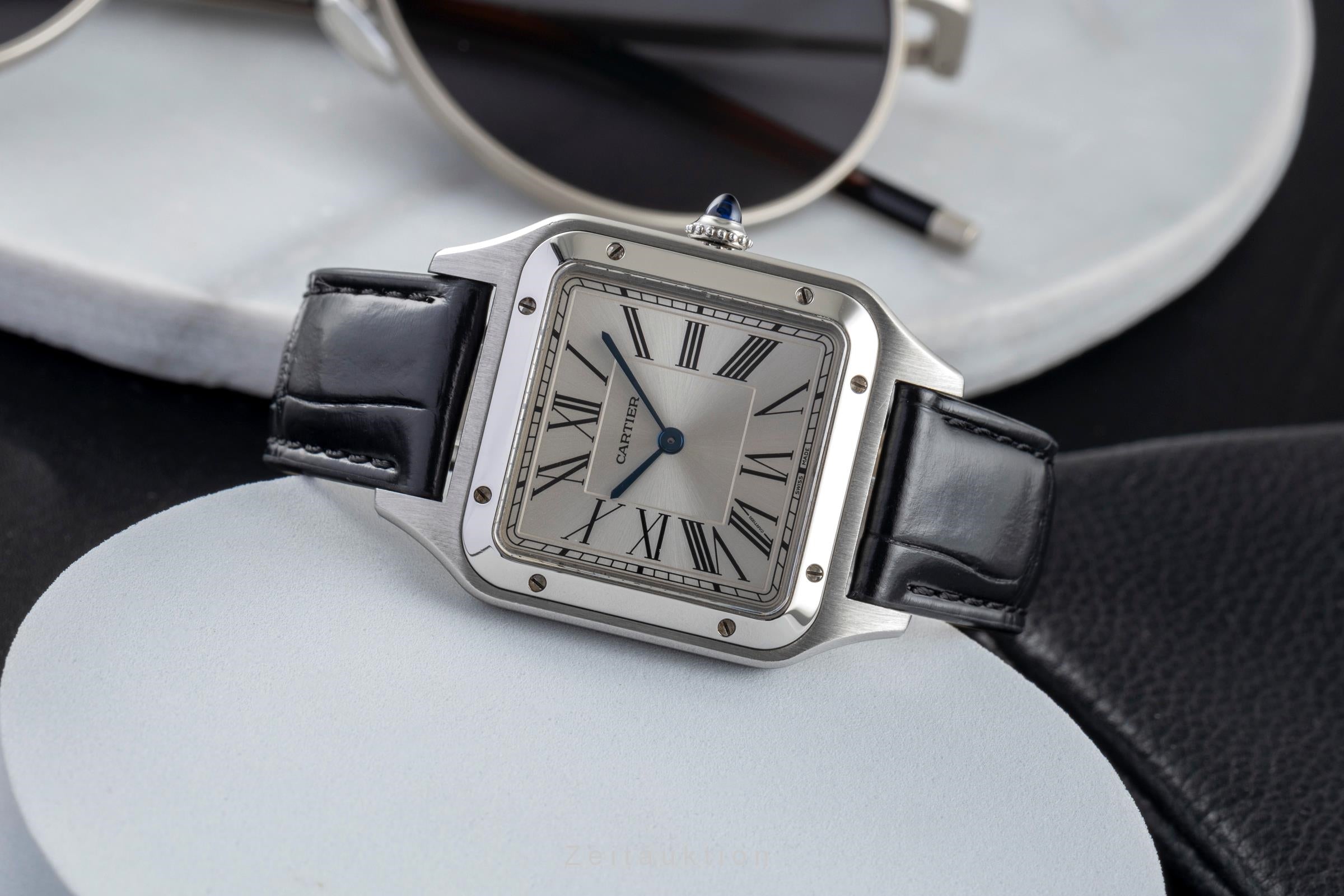 Cartier Santos Dumont acero cuarzo 157 WSSA0022 2503911