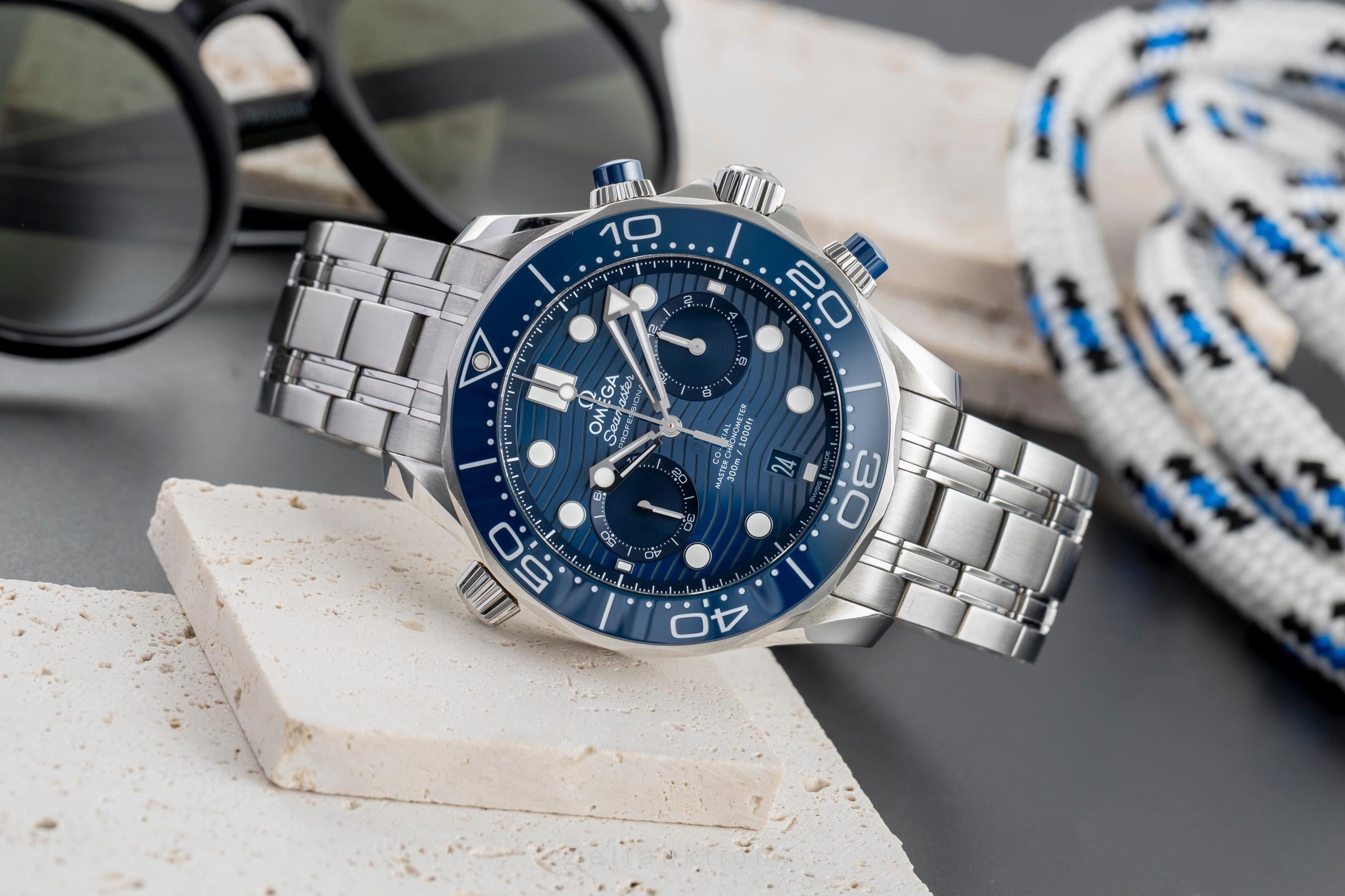 Omega Seamaster chronograph steel automatic men's watch 210.30.44.51.03.001 LP: 9300EUR  [2503913]