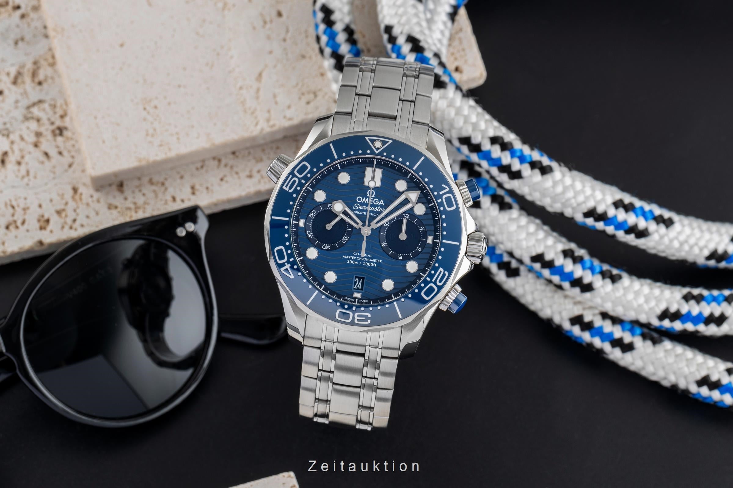 Omega Seamaster chronograph steel automatic men's watch 210.30.44.51.03.001 LP: 9300EUR  [2503913]