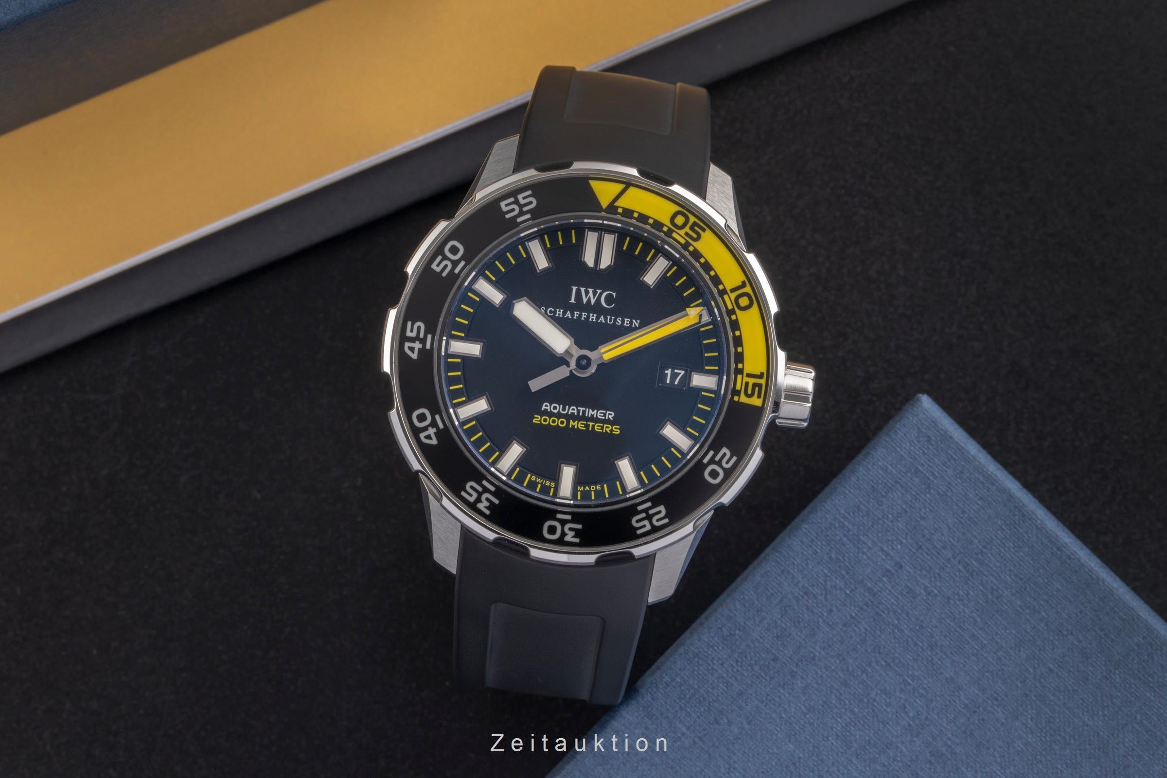 IWC Aquatimer Edelstahl Automatik Black Dial Herrenuhr Ref. IW356801 Box [2503914]