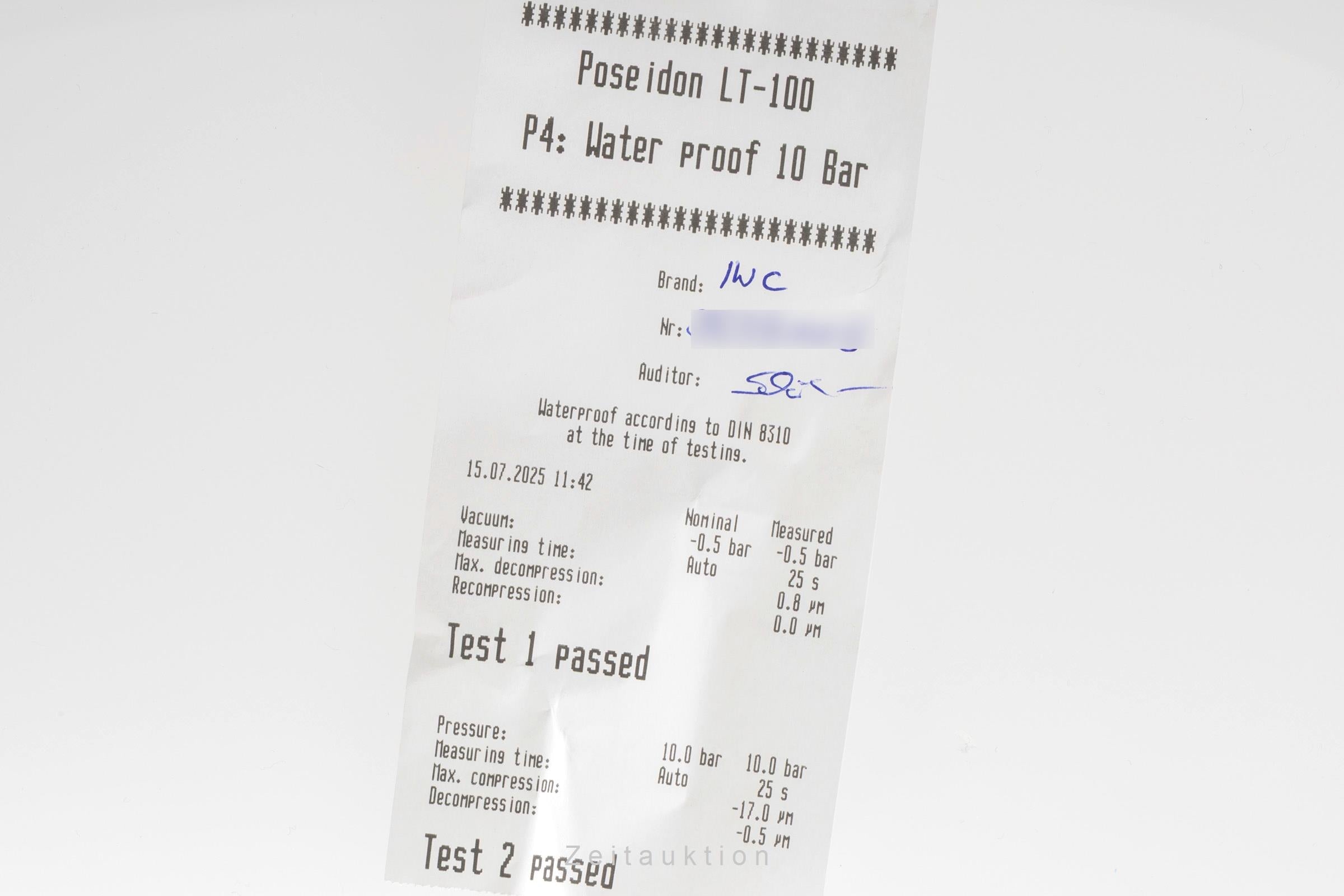 IWC Aquatimer Edelstahl Automatik Black Dial Herrenuhr Ref. IW356801 Box [2503914]