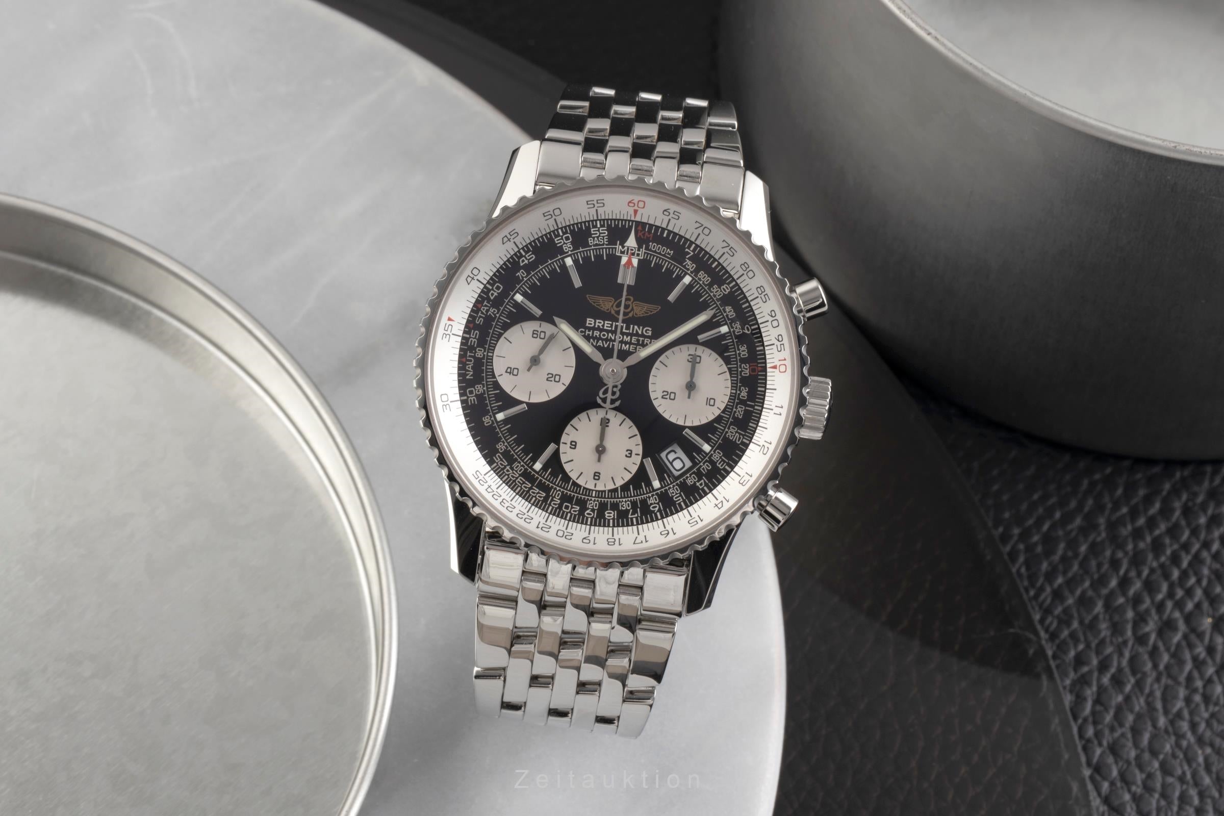 Breitling Navitimer chronograph steel automatic Kal. B23 Ref