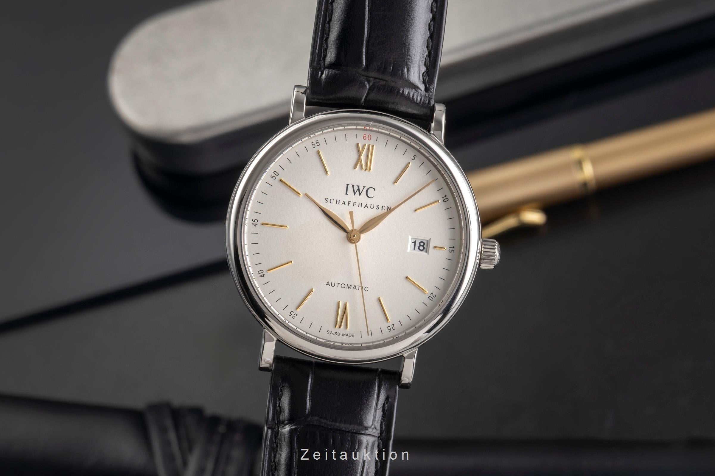IWC Portofino acero automático reloj para caballeros IW356517 LP: 5300EUR  [2503921]