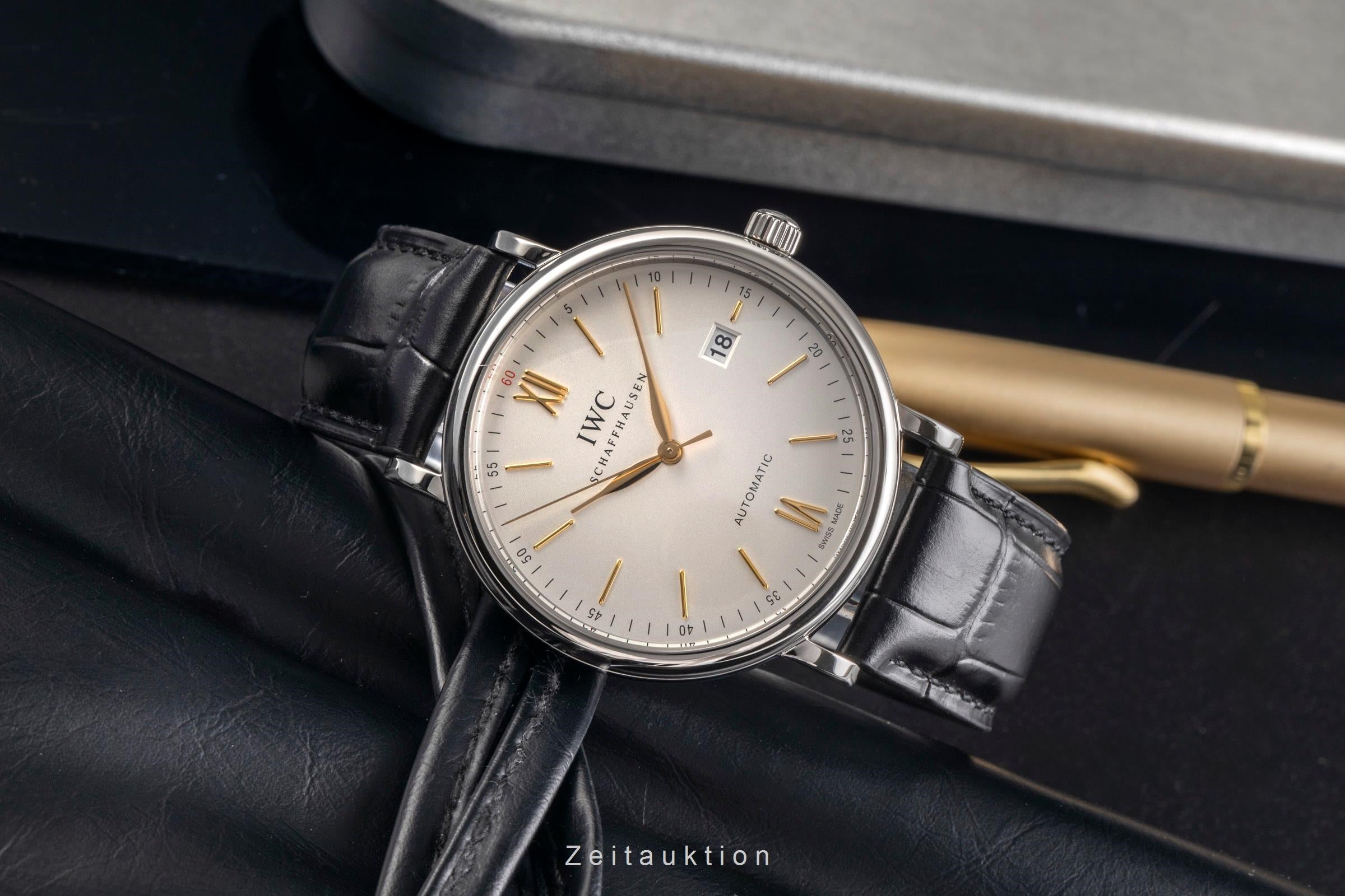 IWC Portofino acero automático reloj para caballeros IW356517 LP: 5300EUR  [2503921]
