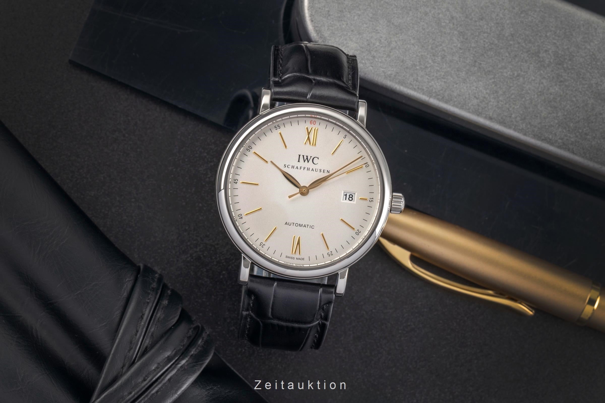 IWC Portofino acero automático reloj para caballeros IW356517 LP: 5300EUR  [2503921]