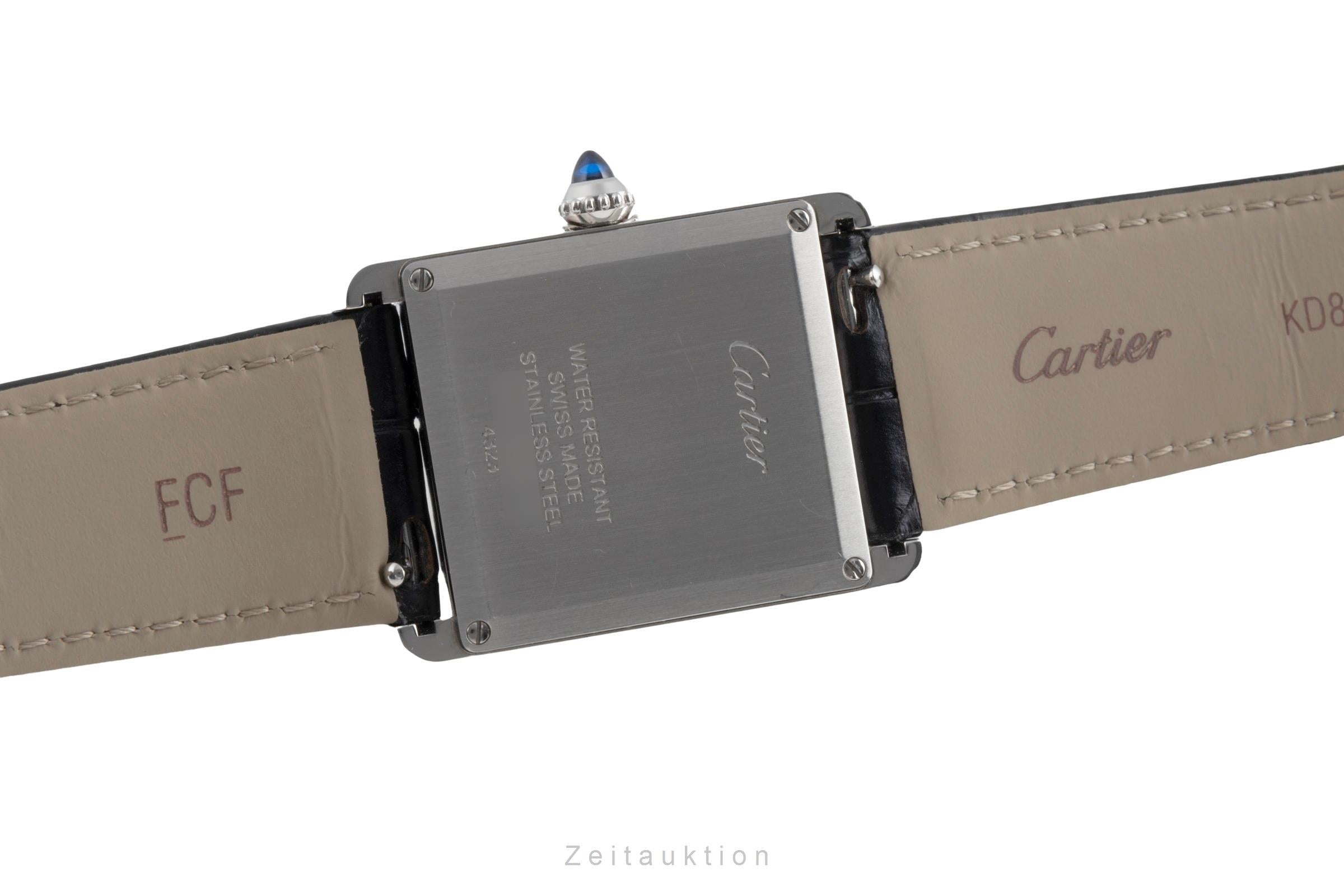 Cartier Tank Must de Cartier Black Dial Edelstahl Medium Size Ref. WSTA0072 4323 [2503923]