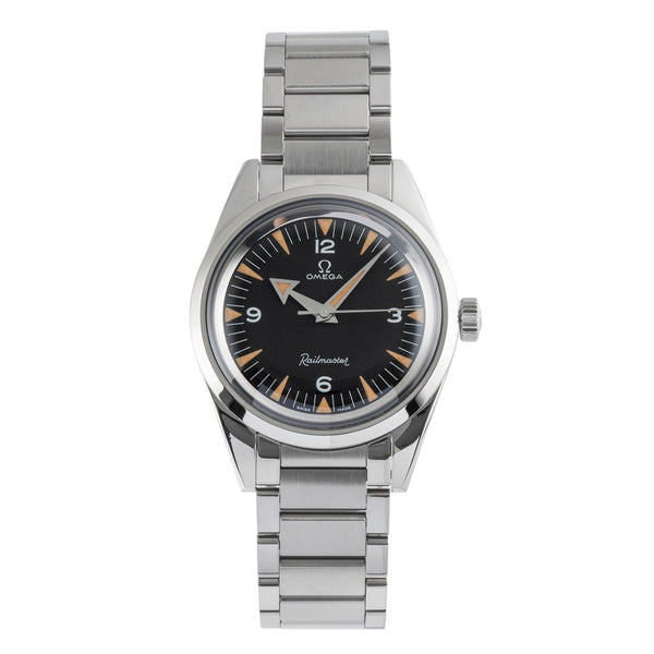 Omega Railmaster Stahl Automatik Herrenuhr Ref. 220.10.38.20.01.002 B&P 2018 [2503924]