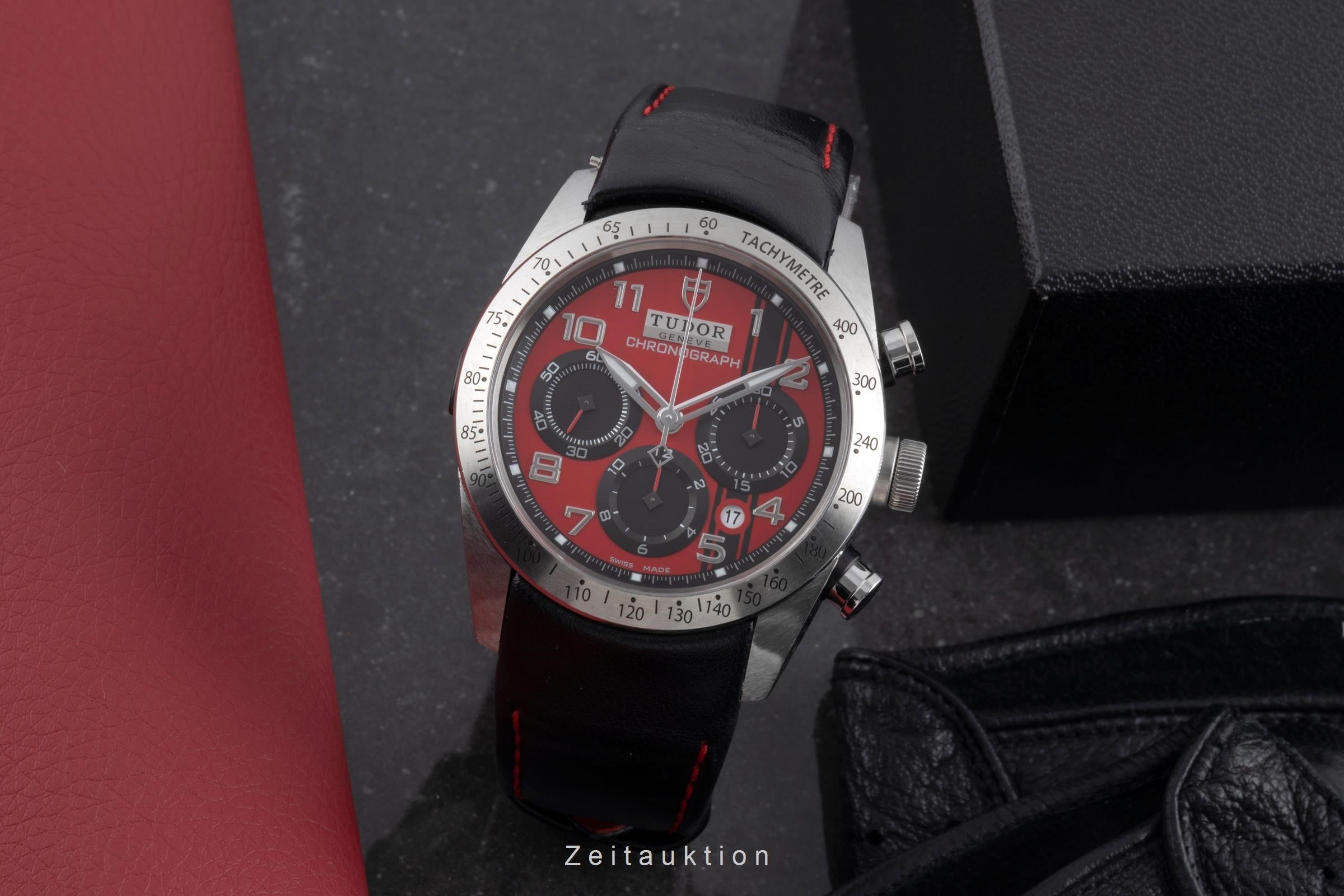 Tudor Fastrider Chronograph Edelstahl Automatik Stahl Ref. 42000 D Papiere 2014 [2503928]
