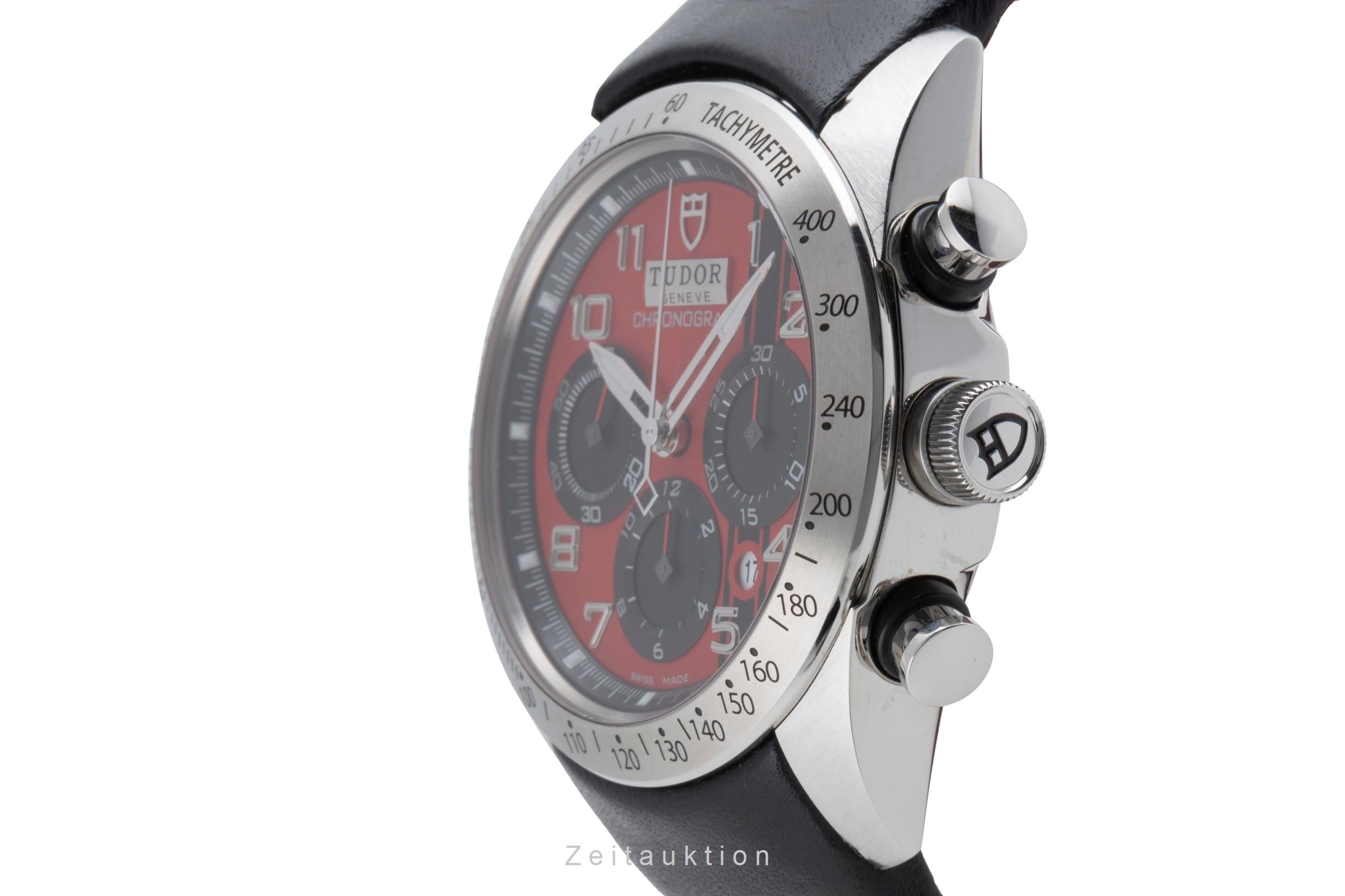Tudor Fastrider Chronograph Edelstahl Automatik Stahl Ref. 42000 D Papiere 2014 [2503928]