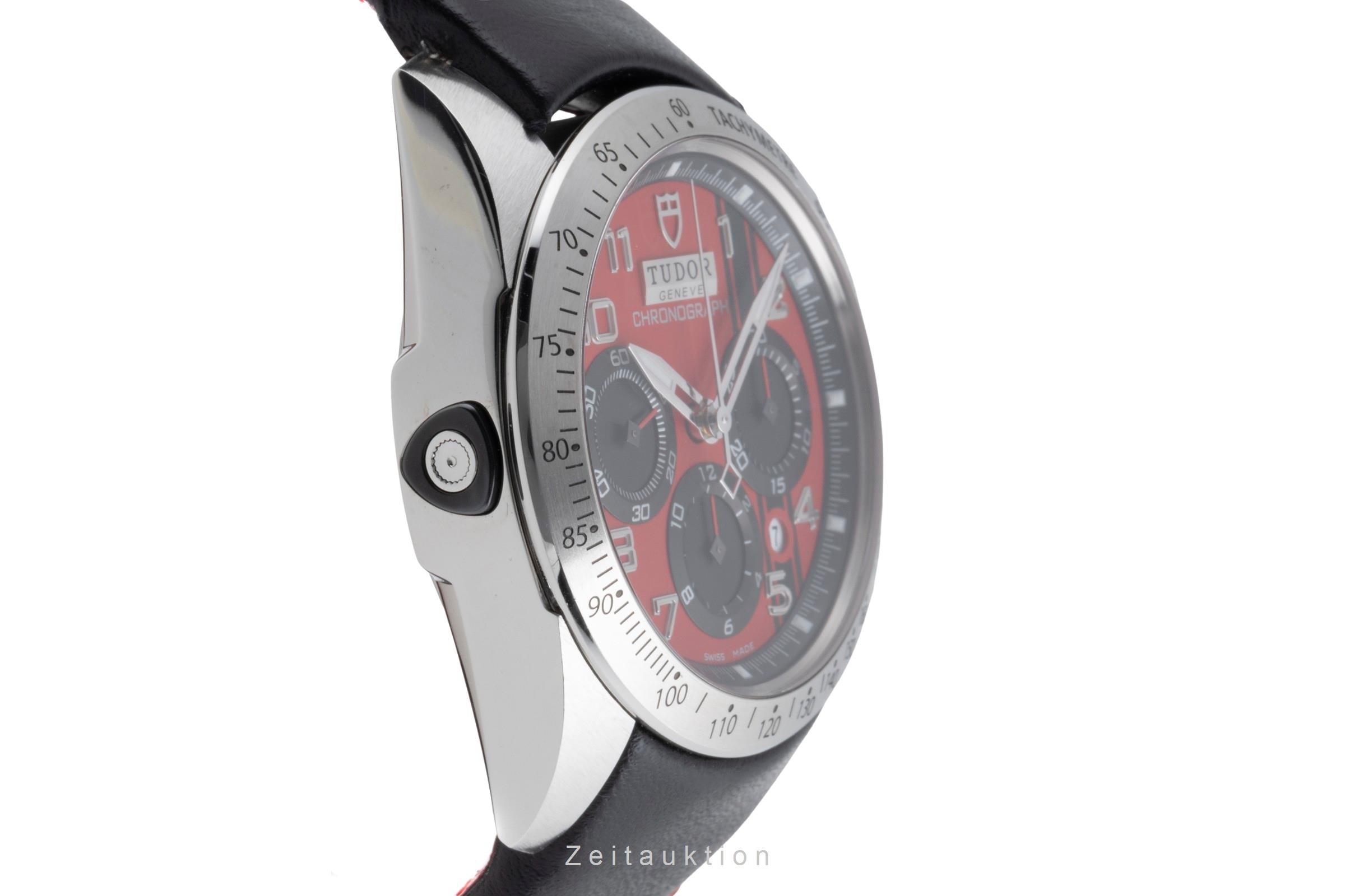 Tudor Fastrider Chronograph Edelstahl Automatik Stahl Ref. 42000 D Papiere 2014 [2503928]