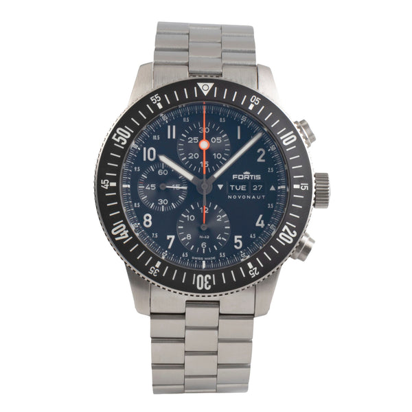 Fortis cronógrafo acero automático reloj para caballeros W.204.0020 LP: 4950EUR  [2503930]