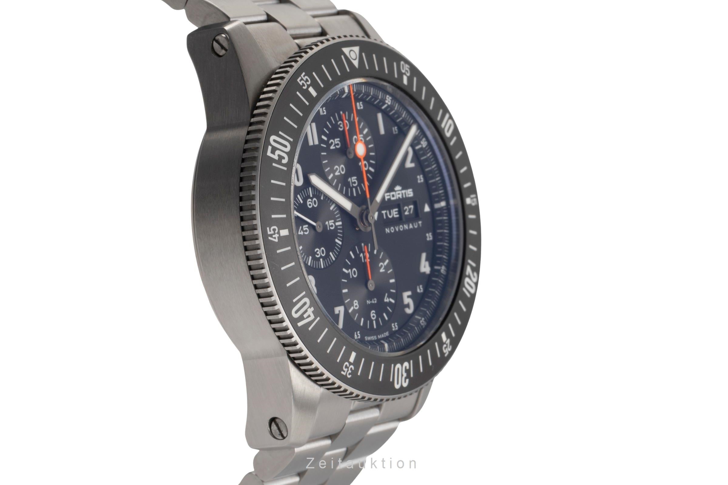 Fortis cronógrafo acero automático reloj para caballeros W.204.0020 LP: 4950EUR  [2503930]