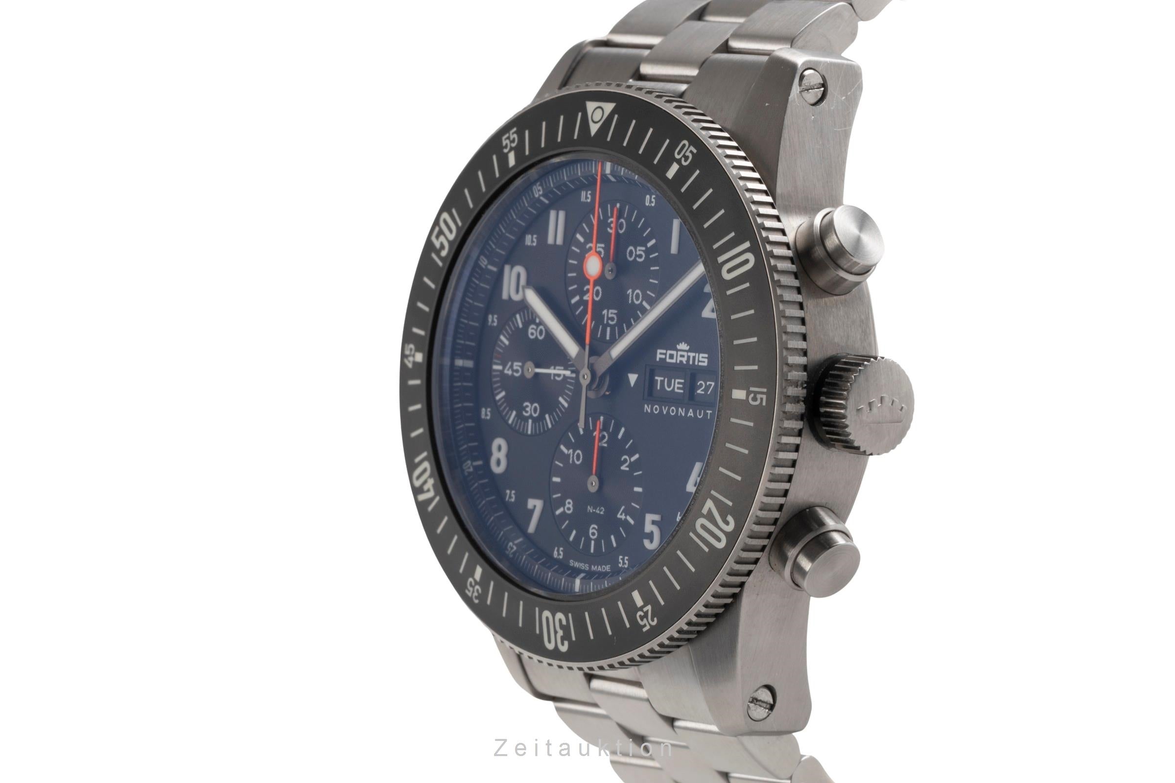 Fortis cronógrafo acero automático reloj para caballeros W.204.0020 LP: 4950EUR  [2503930]