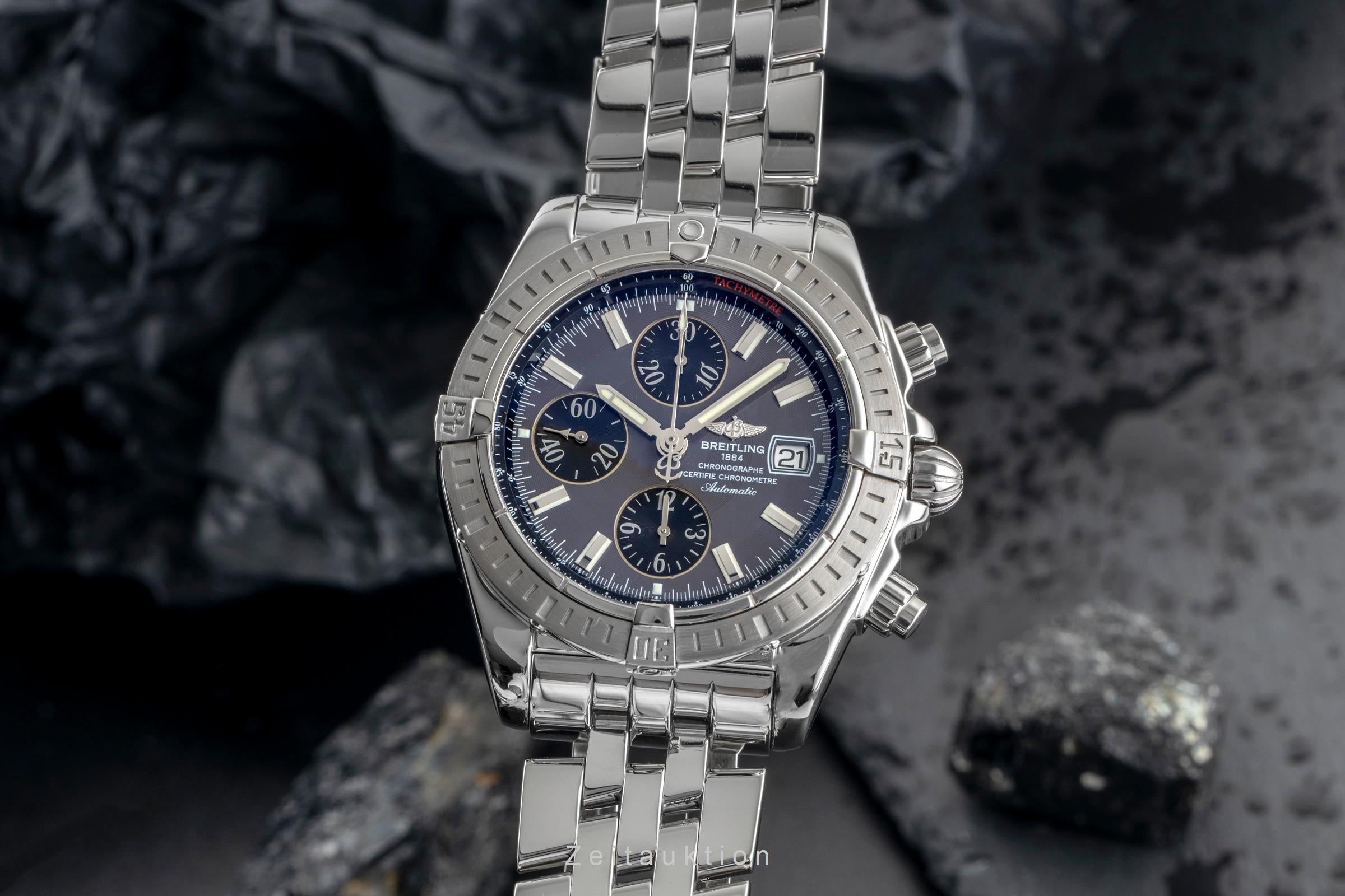 Breitling Evolution chronographe acier automatique B13 Ref