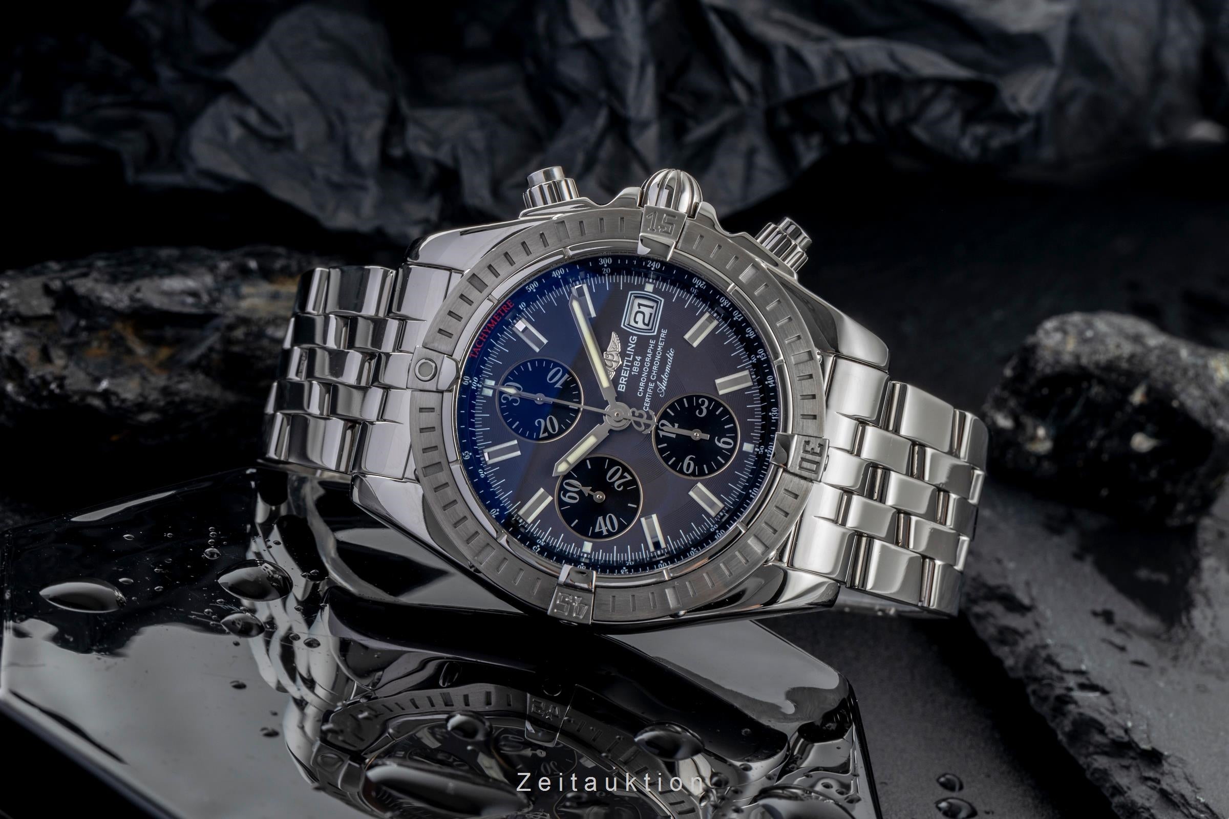 New Breitling Evolution Chronomat Silver Watch BREITLING Chronomat