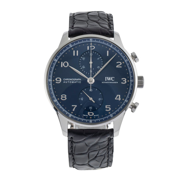 IWC Portugieser Chronograph Edelstahl Automatik Herrenuhr IW371606 B&P NP: 9100€ [2503932]