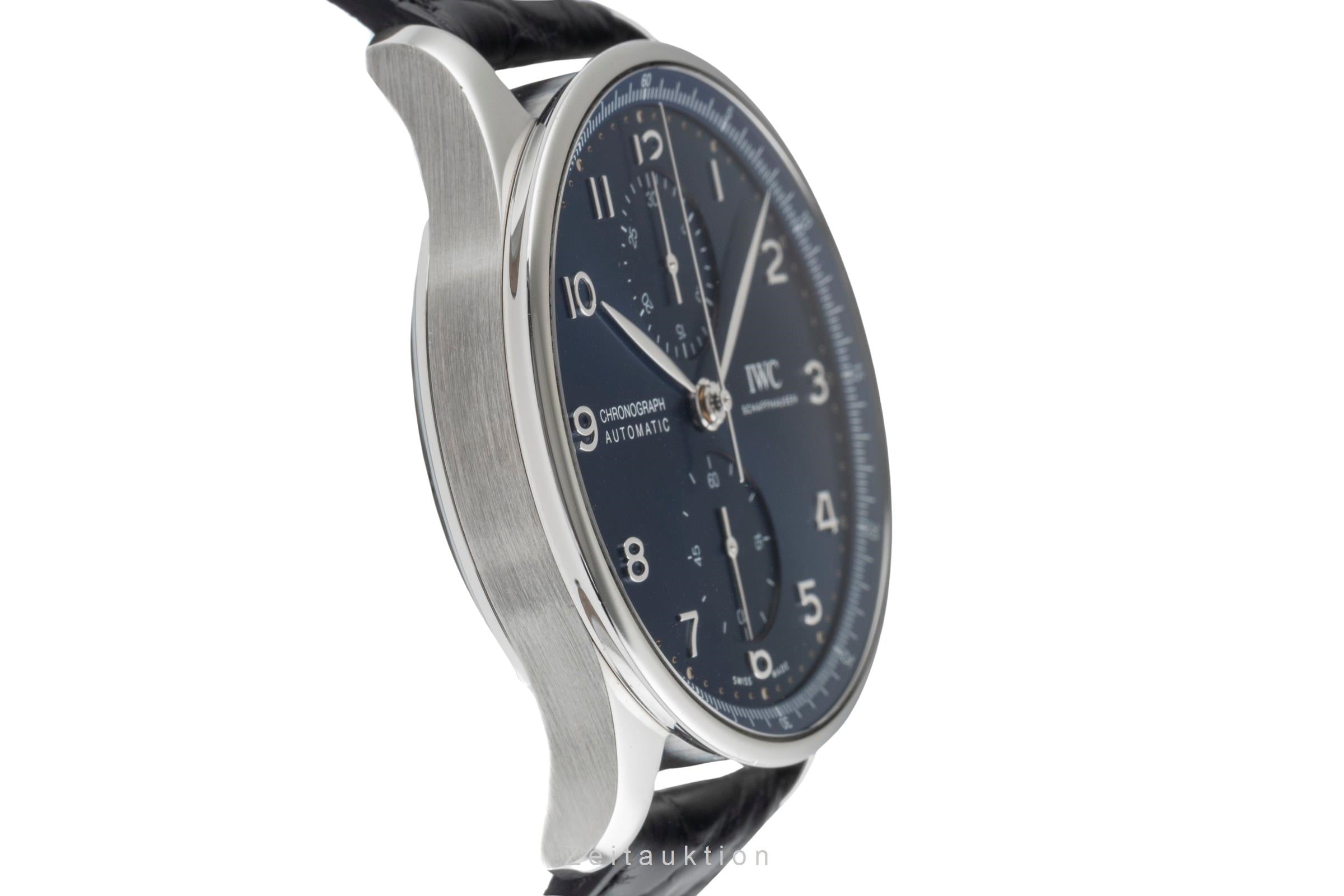 IWC Portugieser Chronograph Edelstahl Automatik Herrenuhr IW371606 B&P NP: 9100€ [2503932]