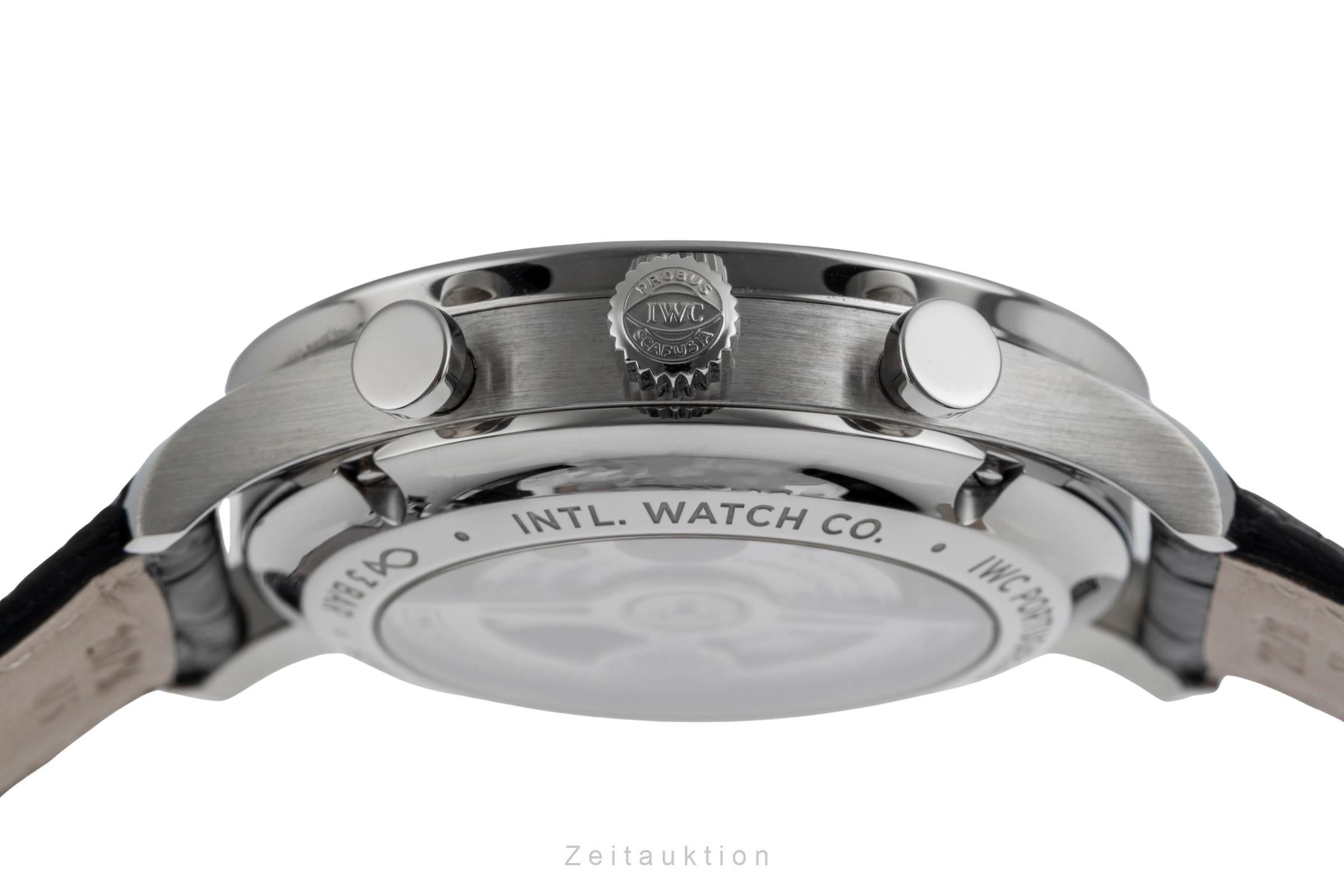IWC Portugieser Chronograph Edelstahl Automatik Herrenuhr IW371606 B&P NP: 9100€ [2503932]