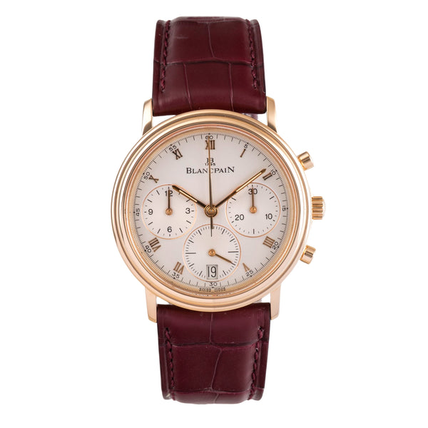 Blancpain Villeret chronograph 18 ct gold automatic men's watch 1185-1418-55  [2503934]