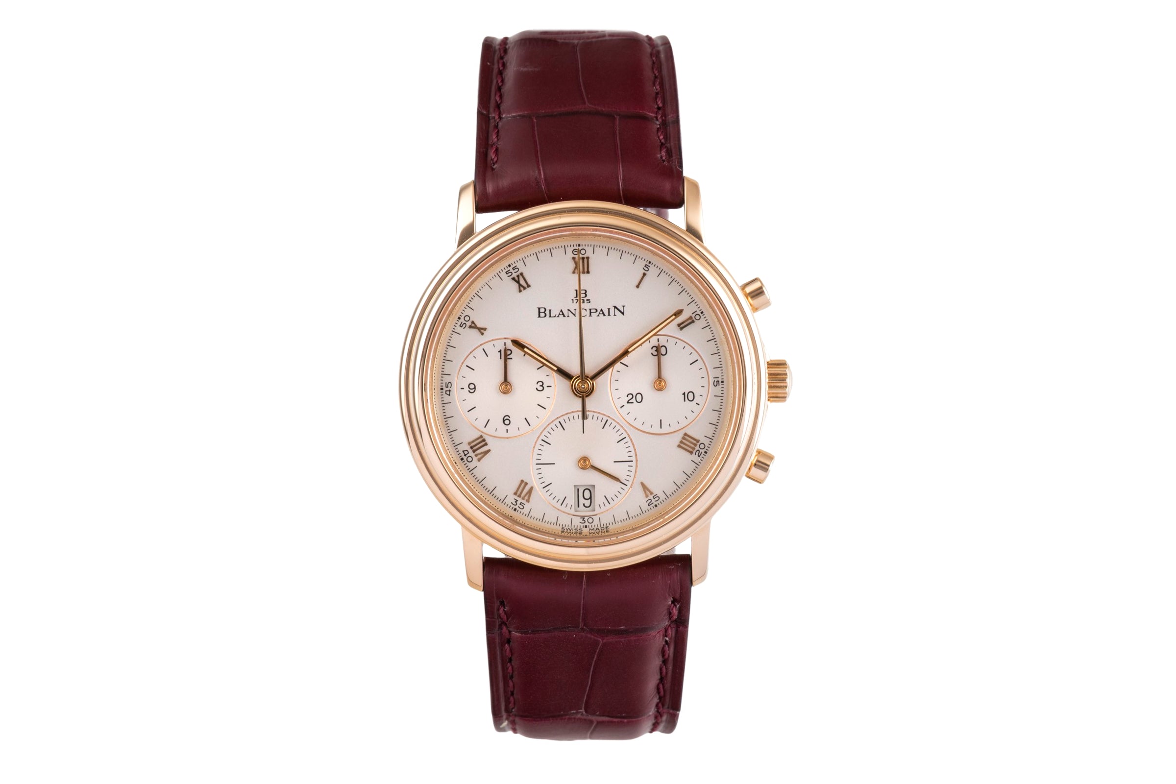 Blancpain Villeret chronograph 18 ct gold automatic men's watch 1185-1418-55  [2503934]