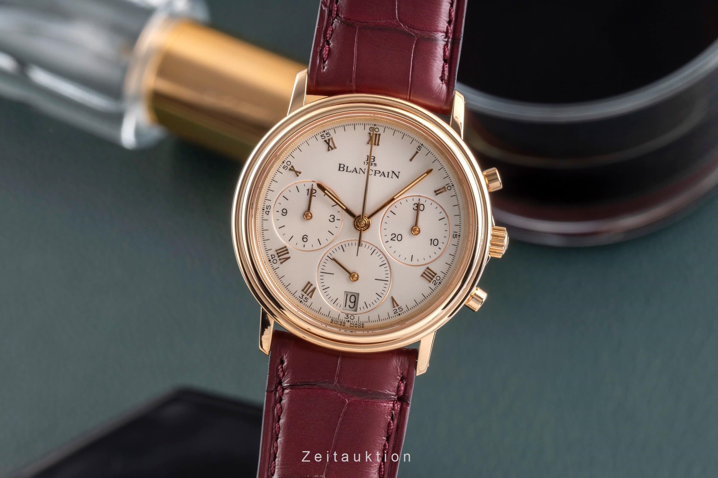 Blancpain Villeret chronograph 18 ct gold automatic men's watch 1185-1418-55  [2503934]