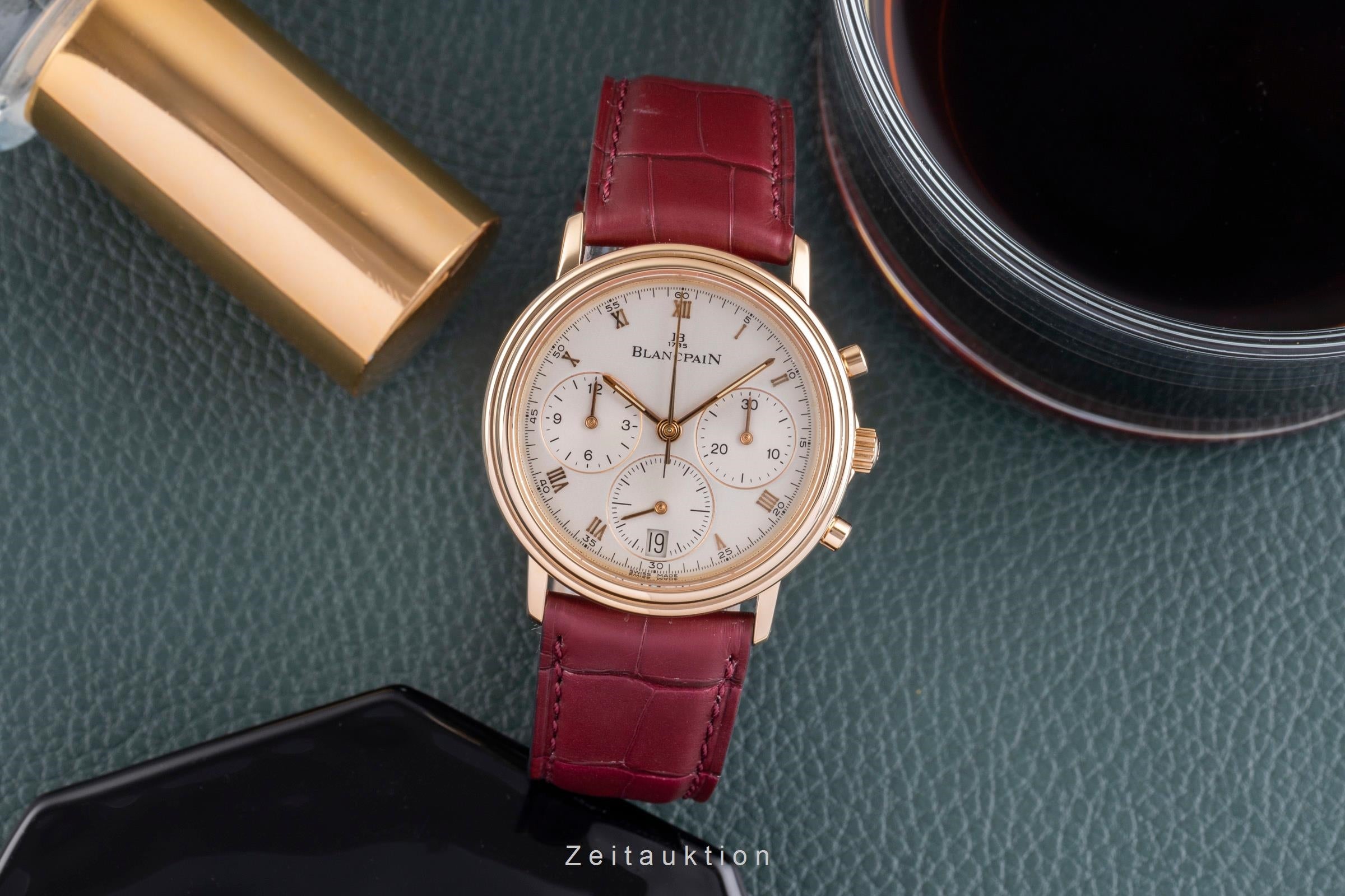 Blancpain Villeret chronograph 18 ct gold automatic men's watch 1185-1418-55  [2503934]