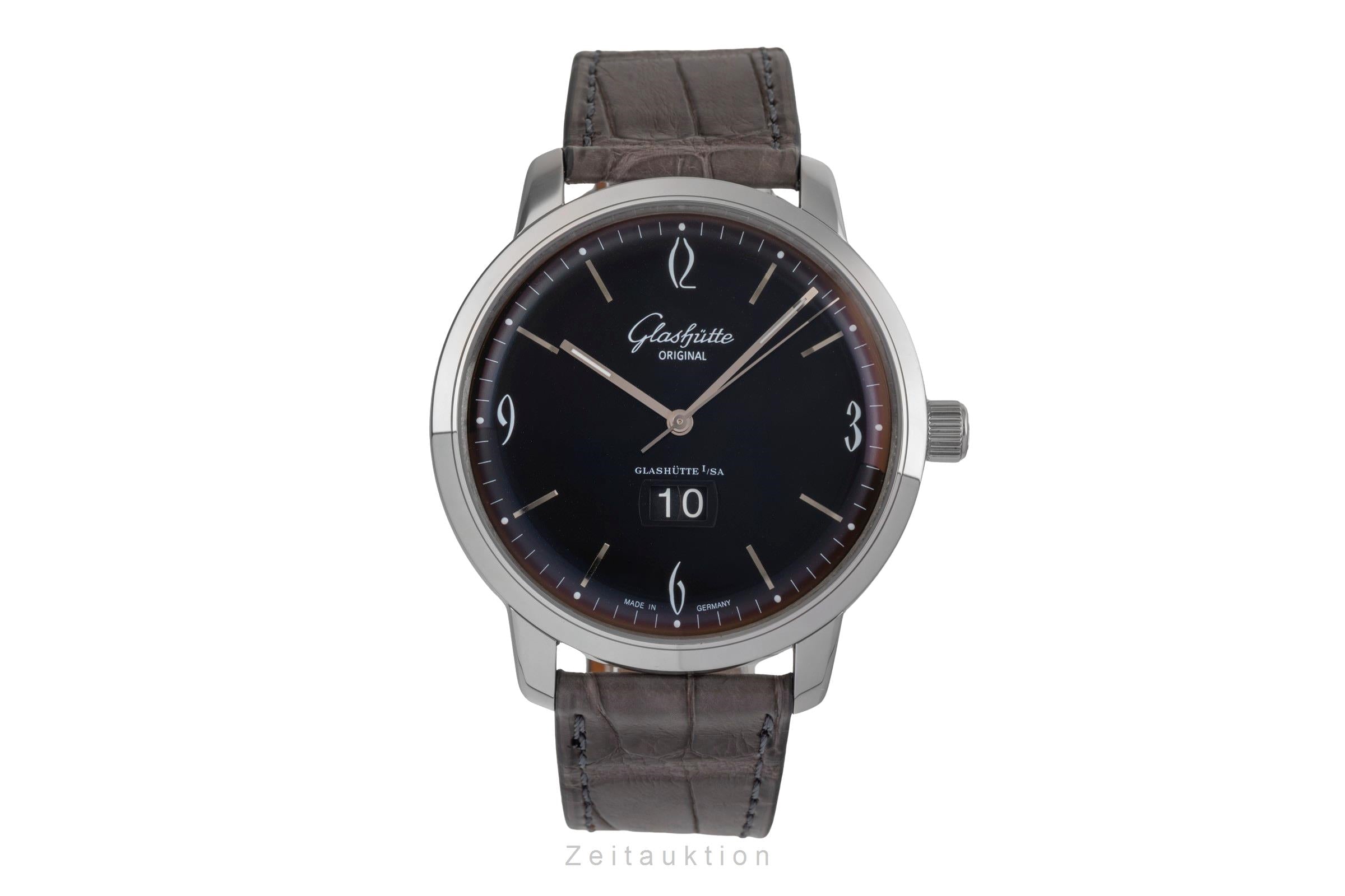 Glashütte Sixties acier automatique montre pour hommes 39-47-03-02-04  [2503943]