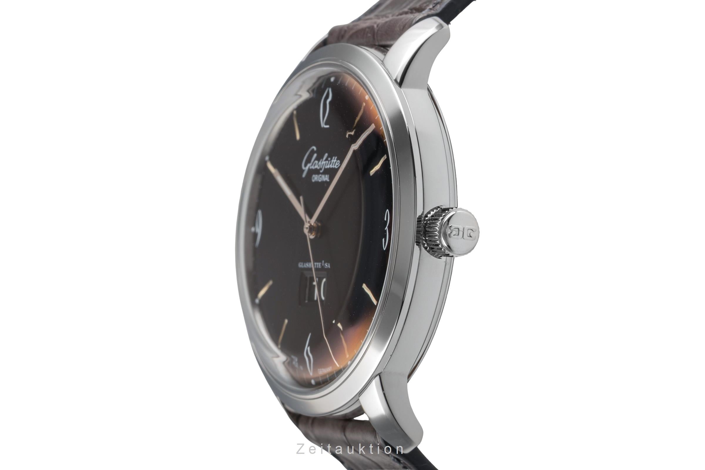 Glashütte Sixties acier automatique montre pour hommes 39-47-03-02-04  [2503943]