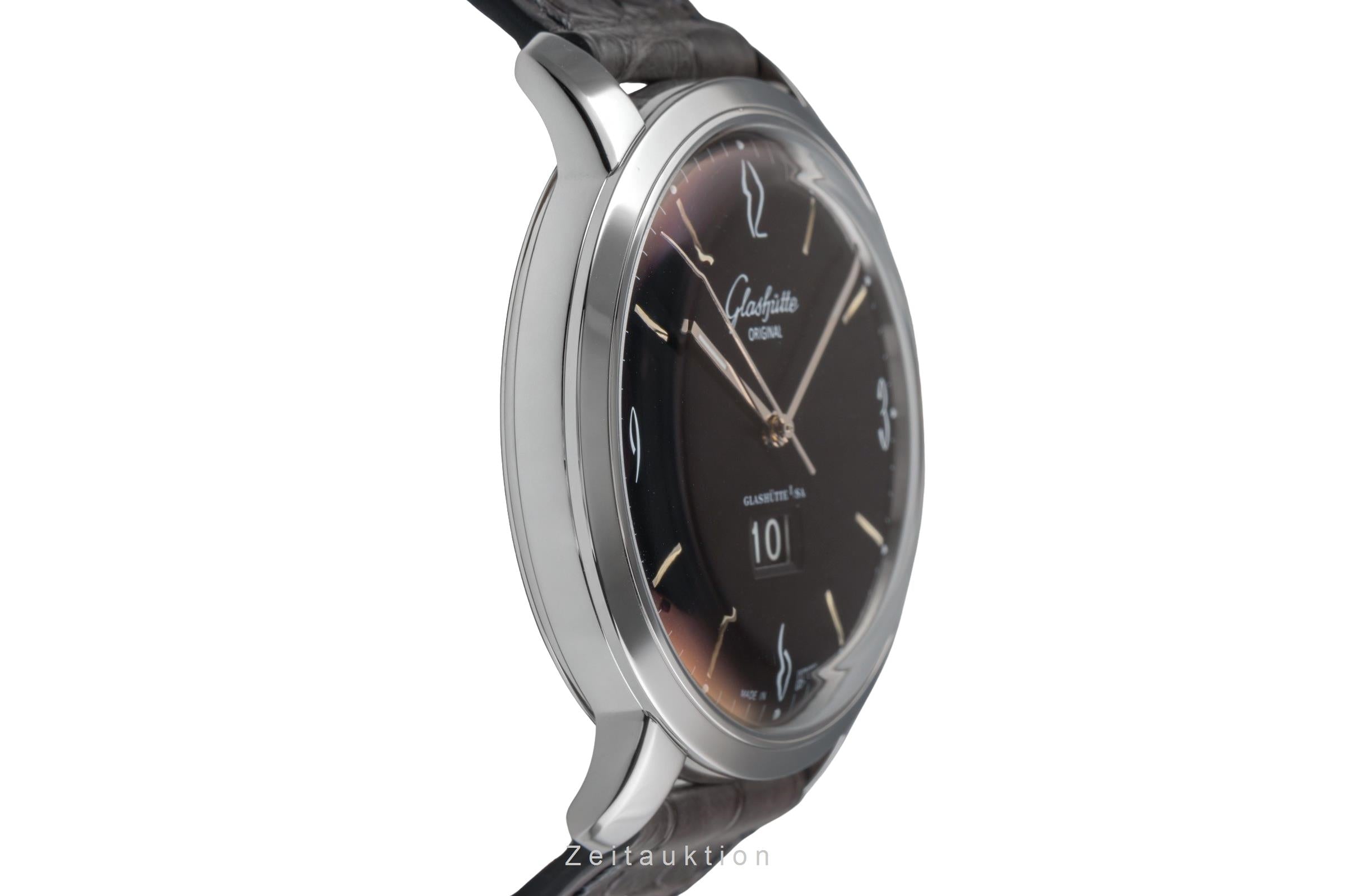 Glashütte Sixties acier automatique montre pour hommes 39-47-03-02-04  [2503943]