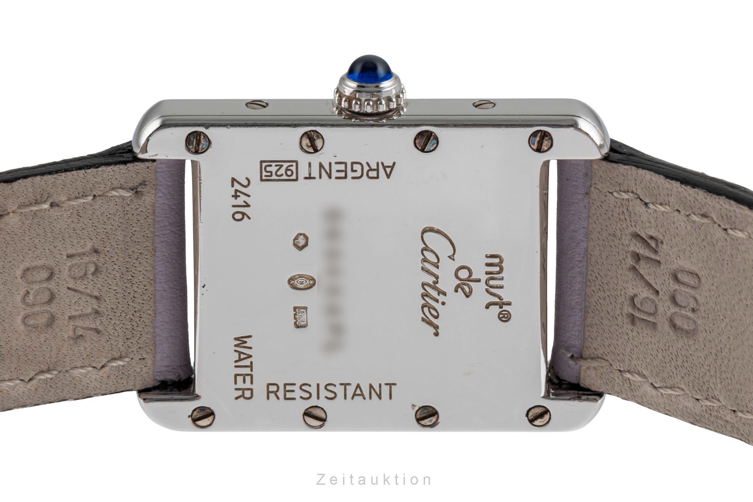 Cartier Tank argent quartz montre pour femmes W1016130, 2416  [2503944]