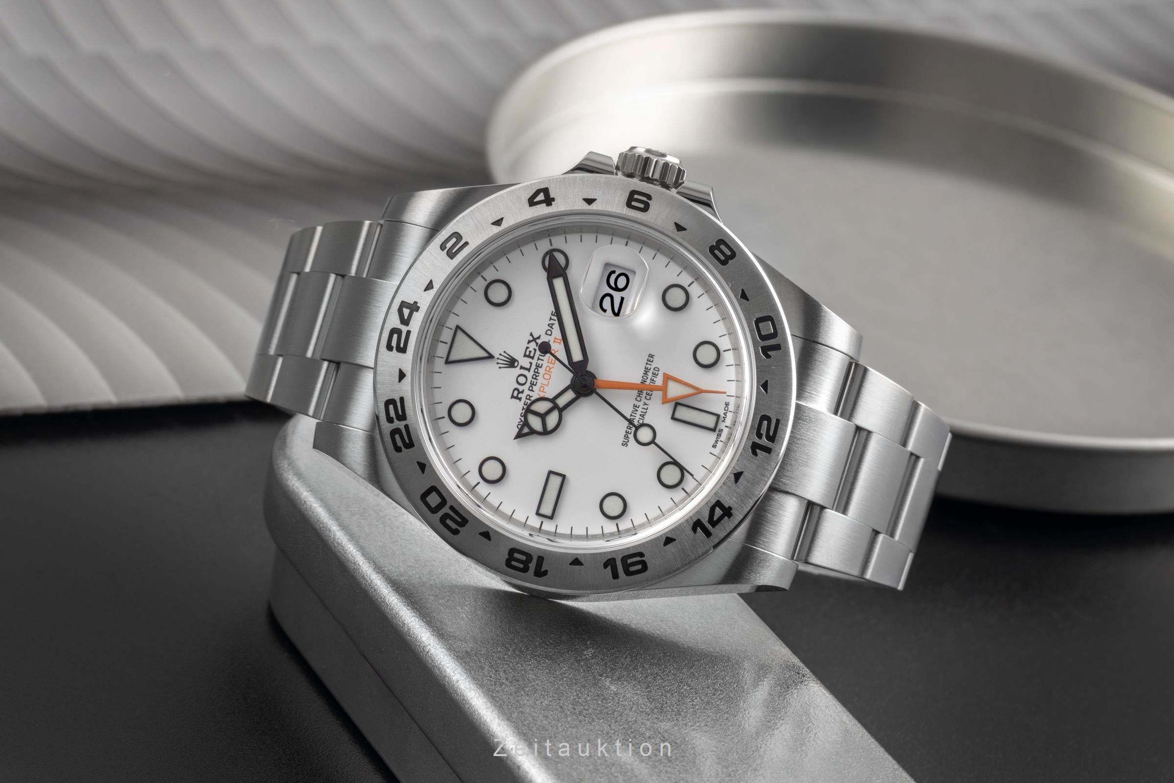 White Dial Reloj Rolex Explorer Precio Rolex Explorer II Acero Automático  Reloj Para Caballeros 16570 [2111032]