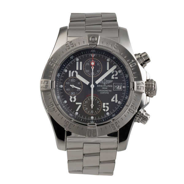 Breitling Avenger II chronographe acier automatique montre pour hommes A13380  [2503950]