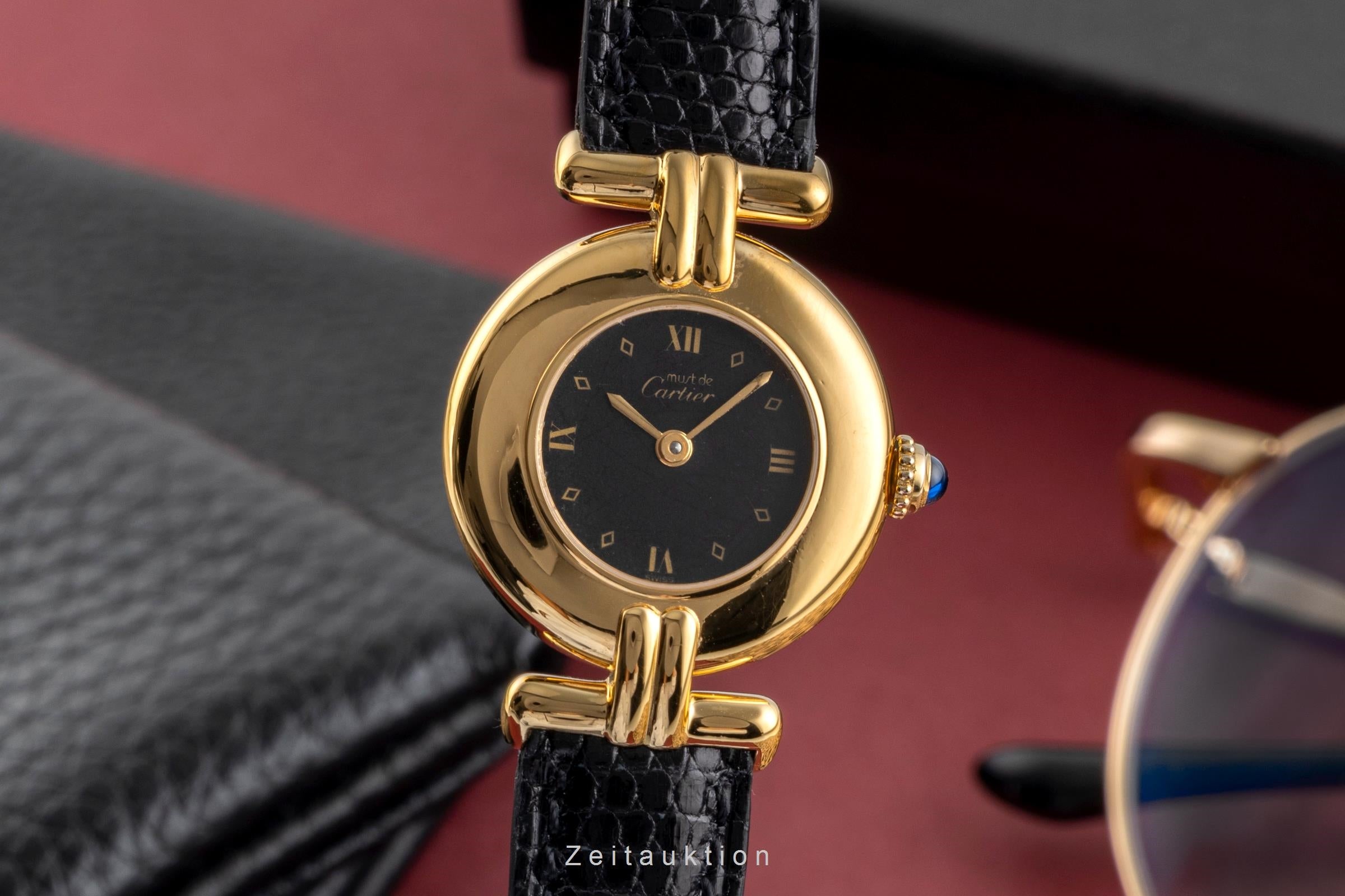 Cartier Colisee argent doré quartz montre pour femmes 590002, W1000700  [2503951]