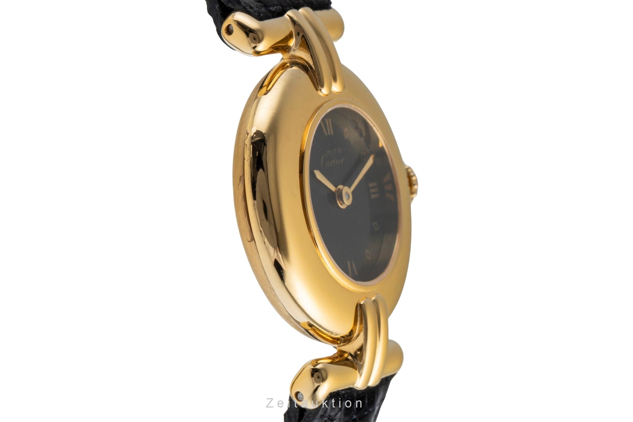 Cartier Colisee argento dorato quarzo orologio da donna 590002, W1000700  [2503951]