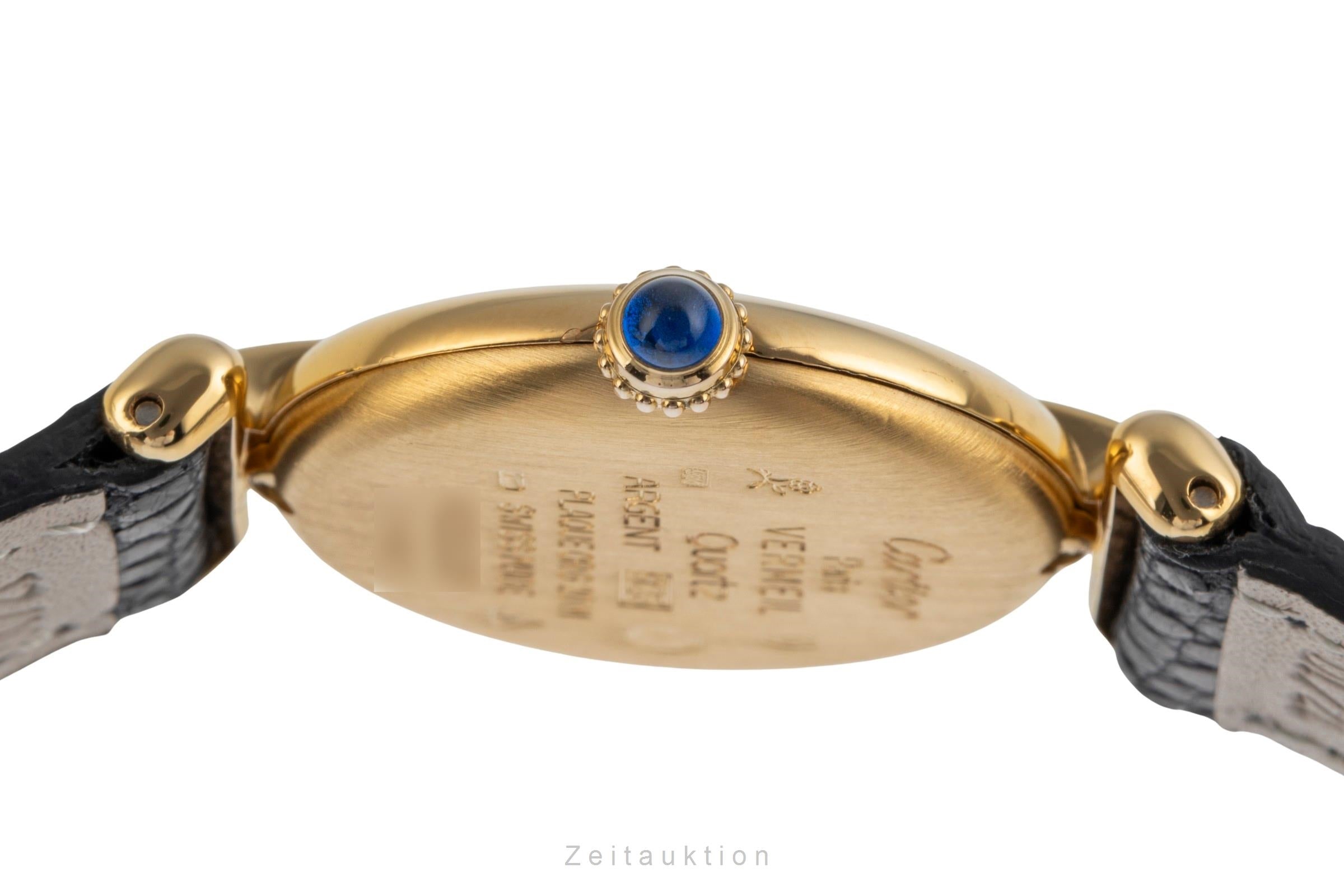 Cartier Colisee argento dorato quarzo orologio da donna 590002, W1000700  [2503951]