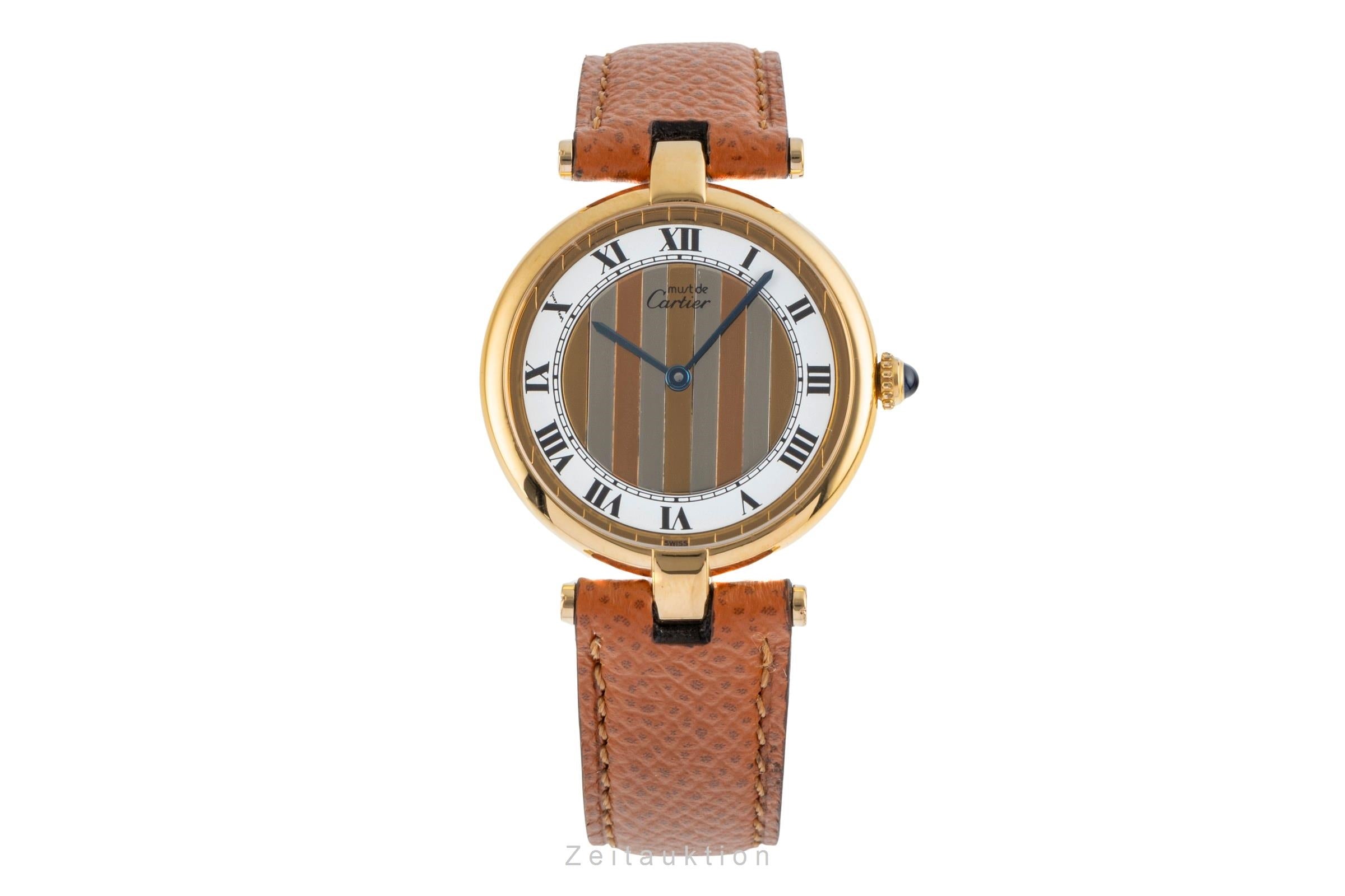 Cartier Vendome LC GM Vermeil 925 Silber "Trinity Dial" Medium Size Ref. 590003 [2503952]