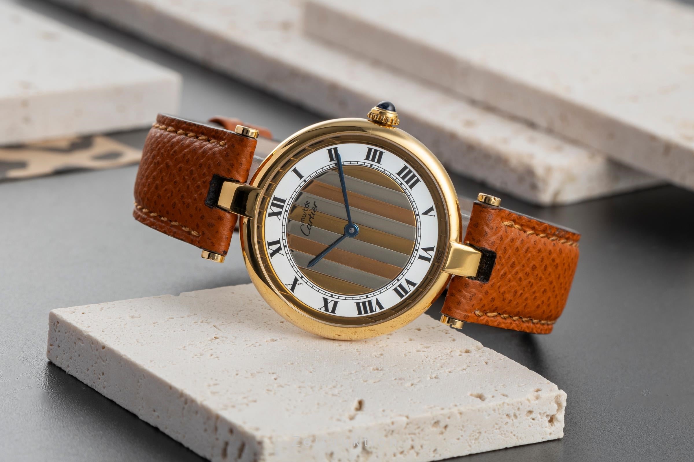 Cartier Vendome silver-gilt quartz Kal. 90 Ref. 590003 | 2503952