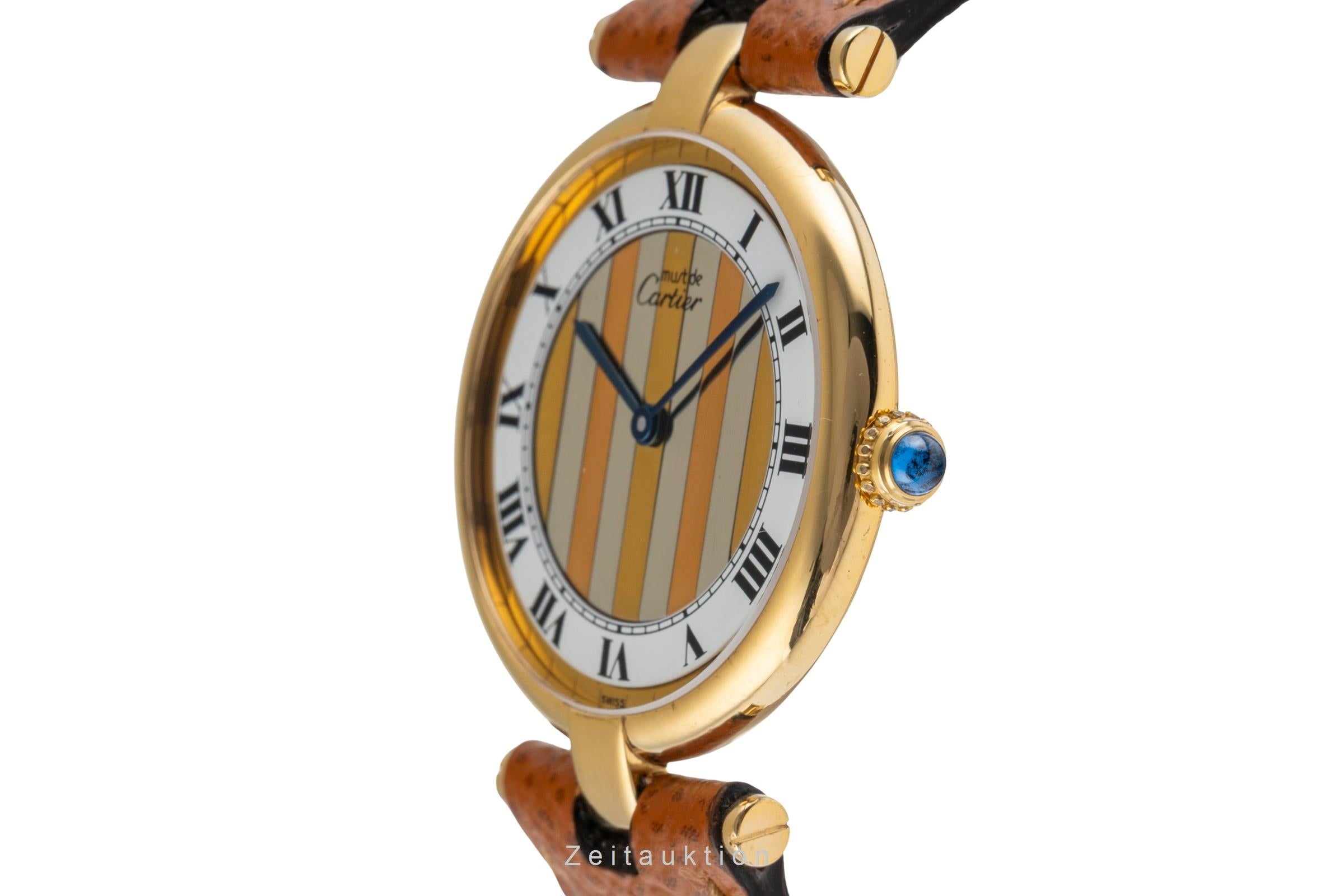 Cartier Vendome LC GM Vermeil 925 Silber "Trinity Dial" Medium Size Ref. 590003 [2503952]