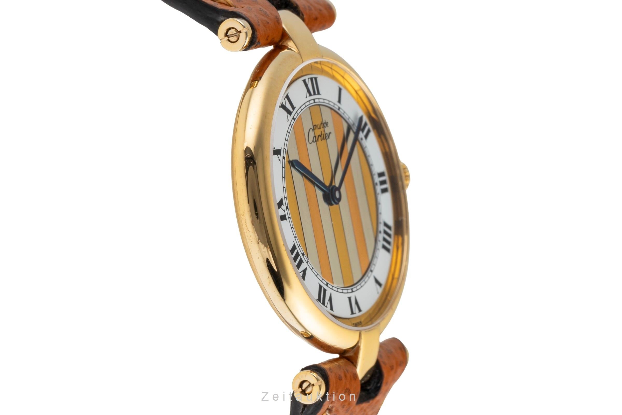 Cartier Vendome LC GM Vermeil 925 Silber "Trinity Dial" Medium Size Ref. 590003 [2503952]